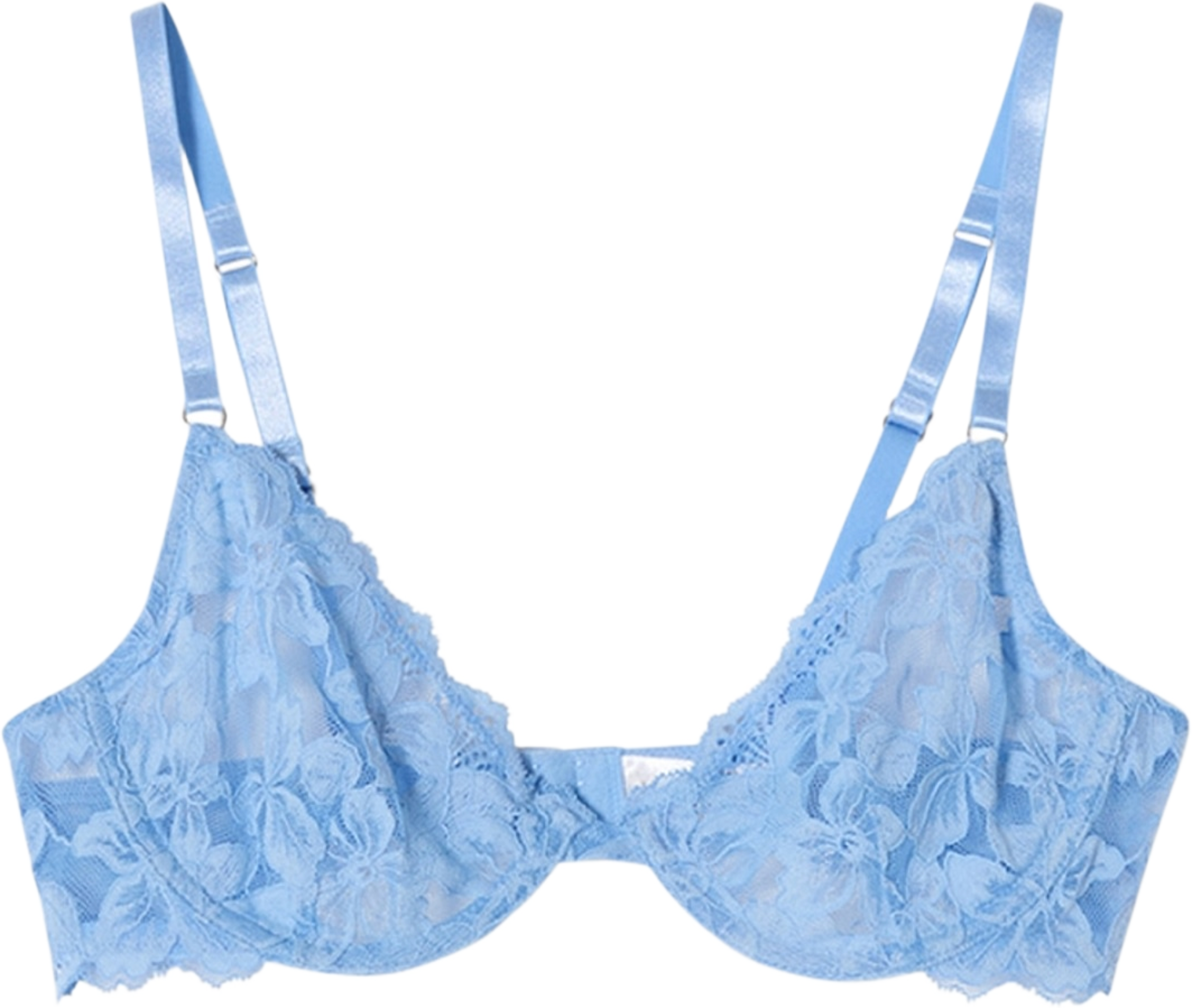 Fab-u-lace Wire Bra, från Frank Dandy, i färgen bluebell. Klicka för att öppna bilden i stort format