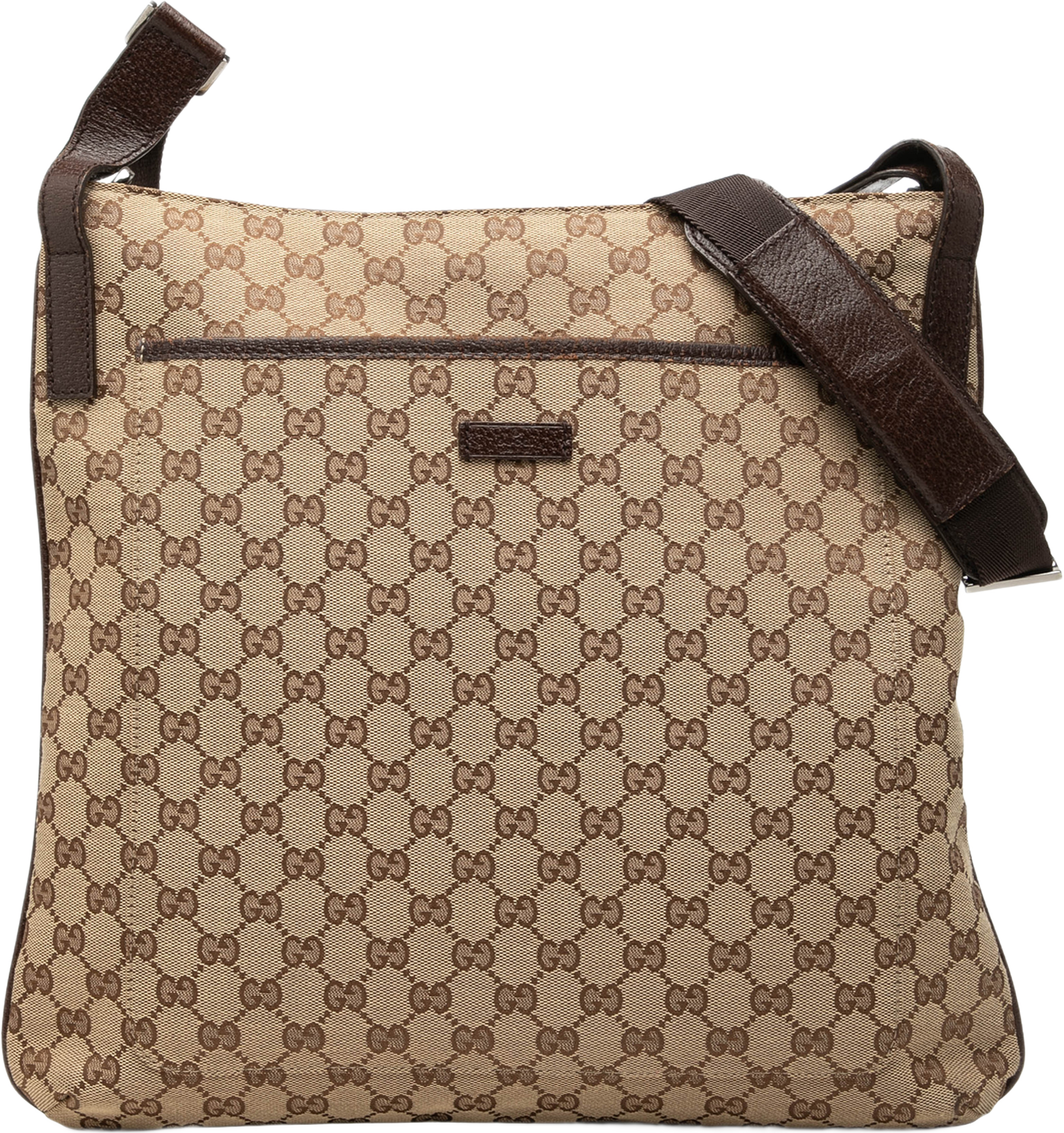 Gucci Gg Canvas Crossbody, från Luxclusif, i färgen beige. Klicka för att öppna bilden i stort format