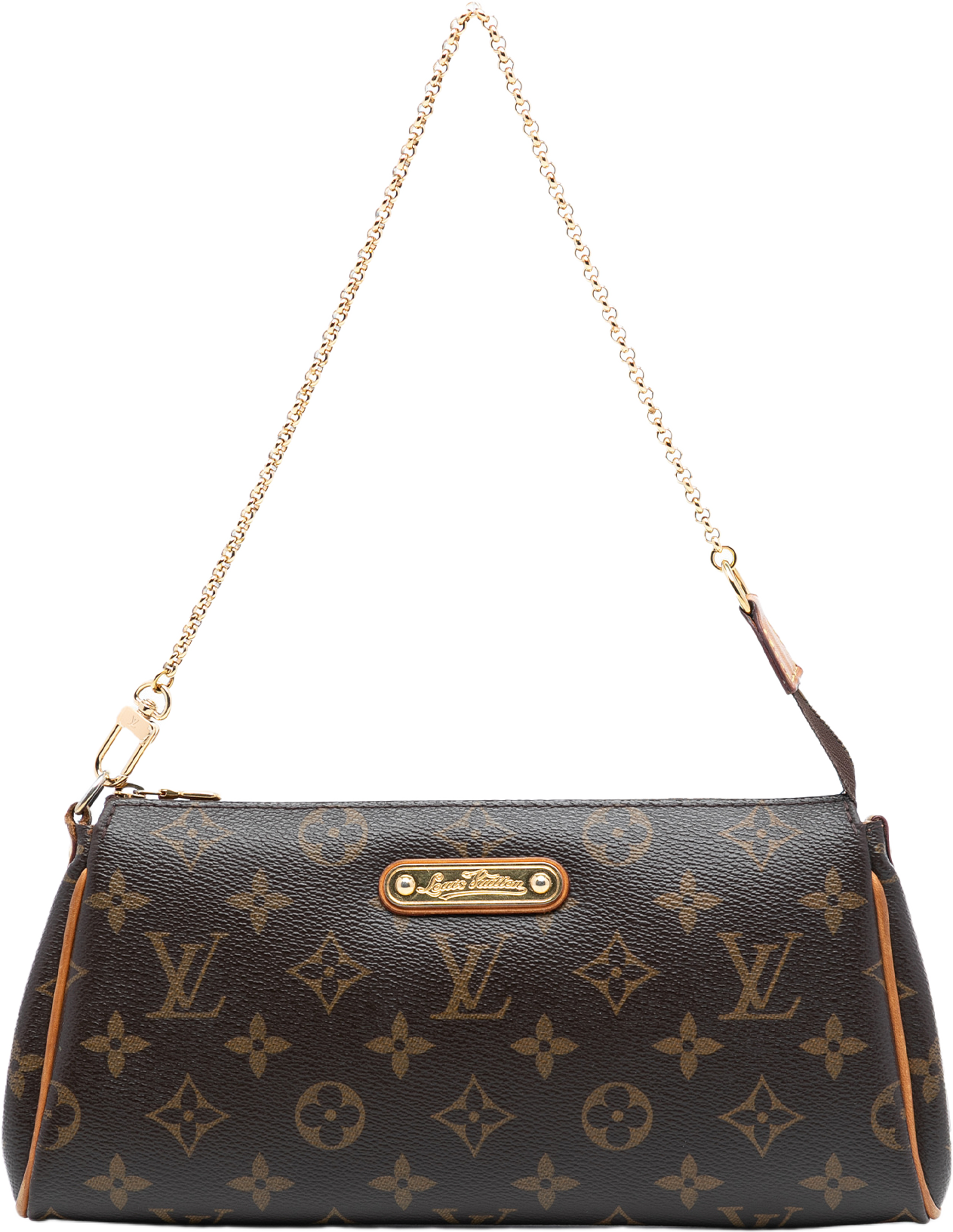 Louis Vuitton Monogram Eva, från Luxclusif, i färgen brown. Klicka för att öppna bilden i stort format
