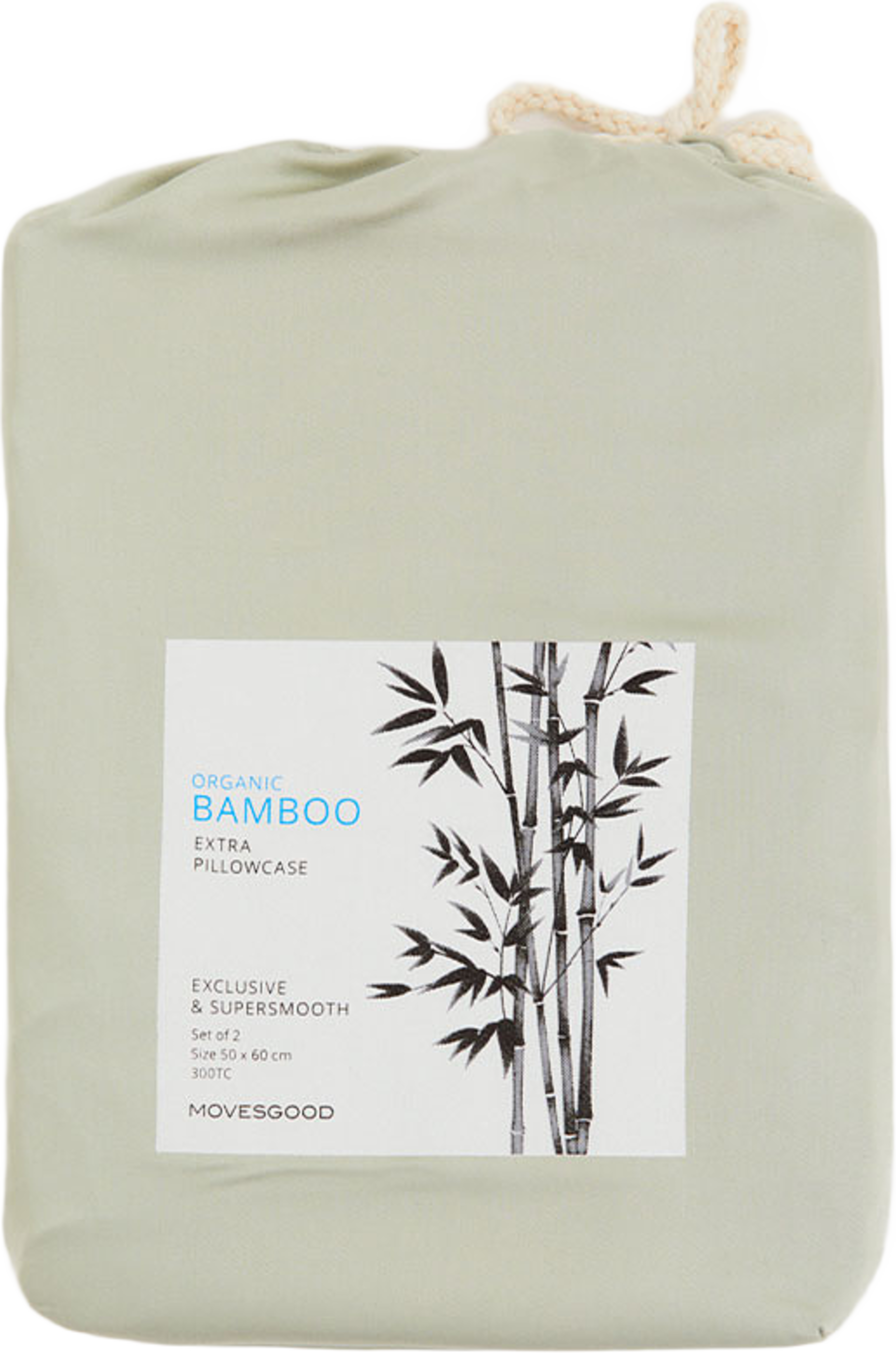Bambu lyocell kuddfodral 2-pack 50x60