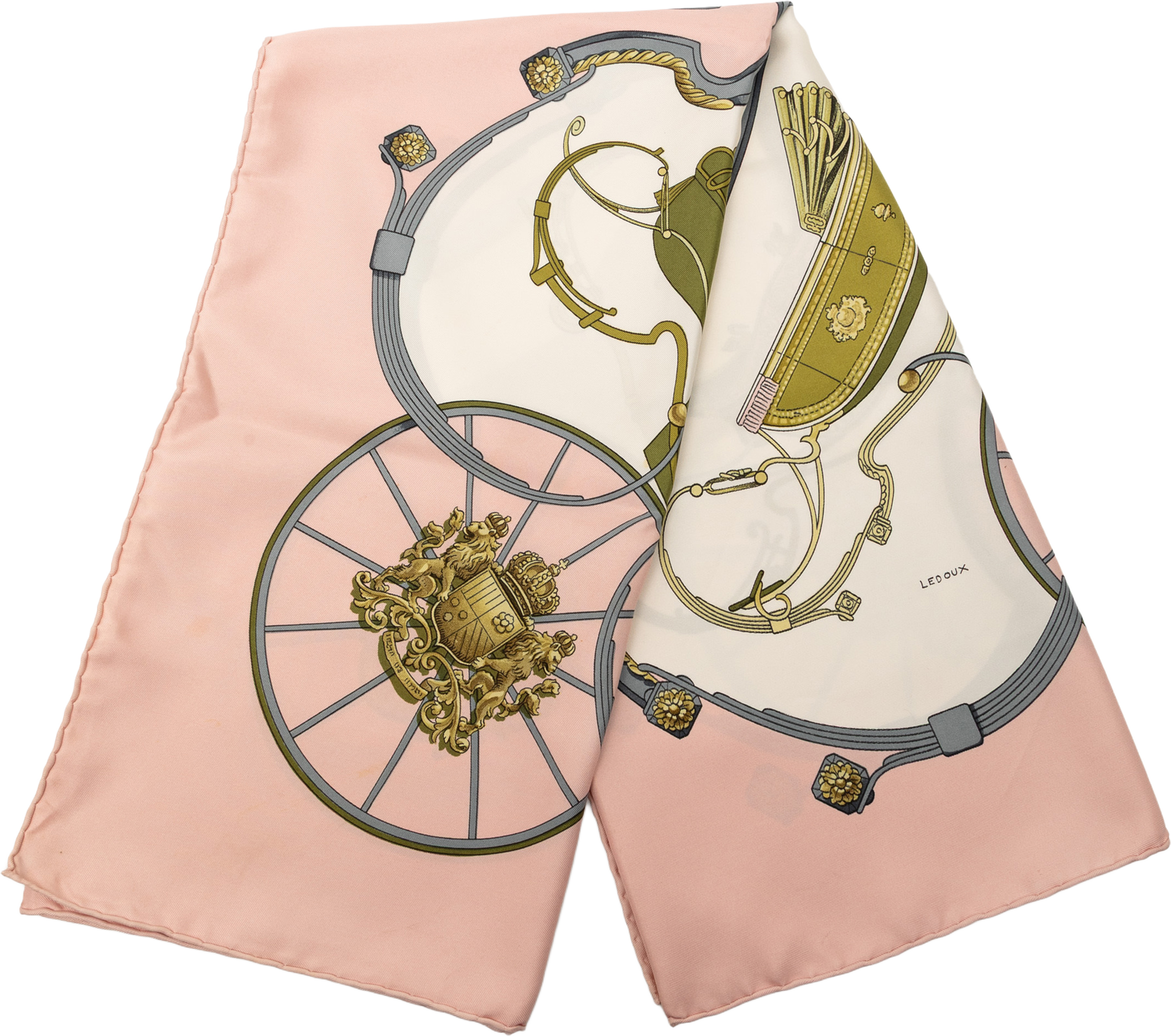 Hermès Springs Silk Scarf 90, från Luxclusif, i färgen pink. Klicka för att öppna bilden i stort format