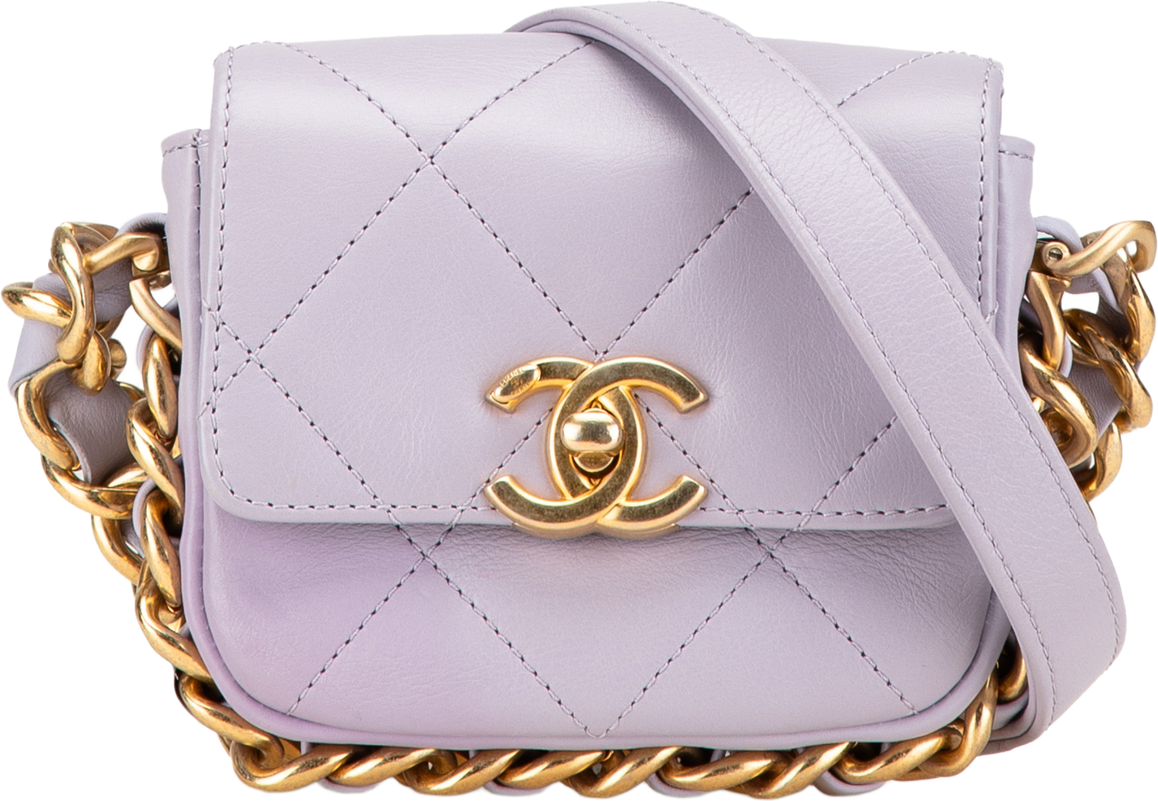 Chanel Mini Quilted Calfskin Framing Chain Flap