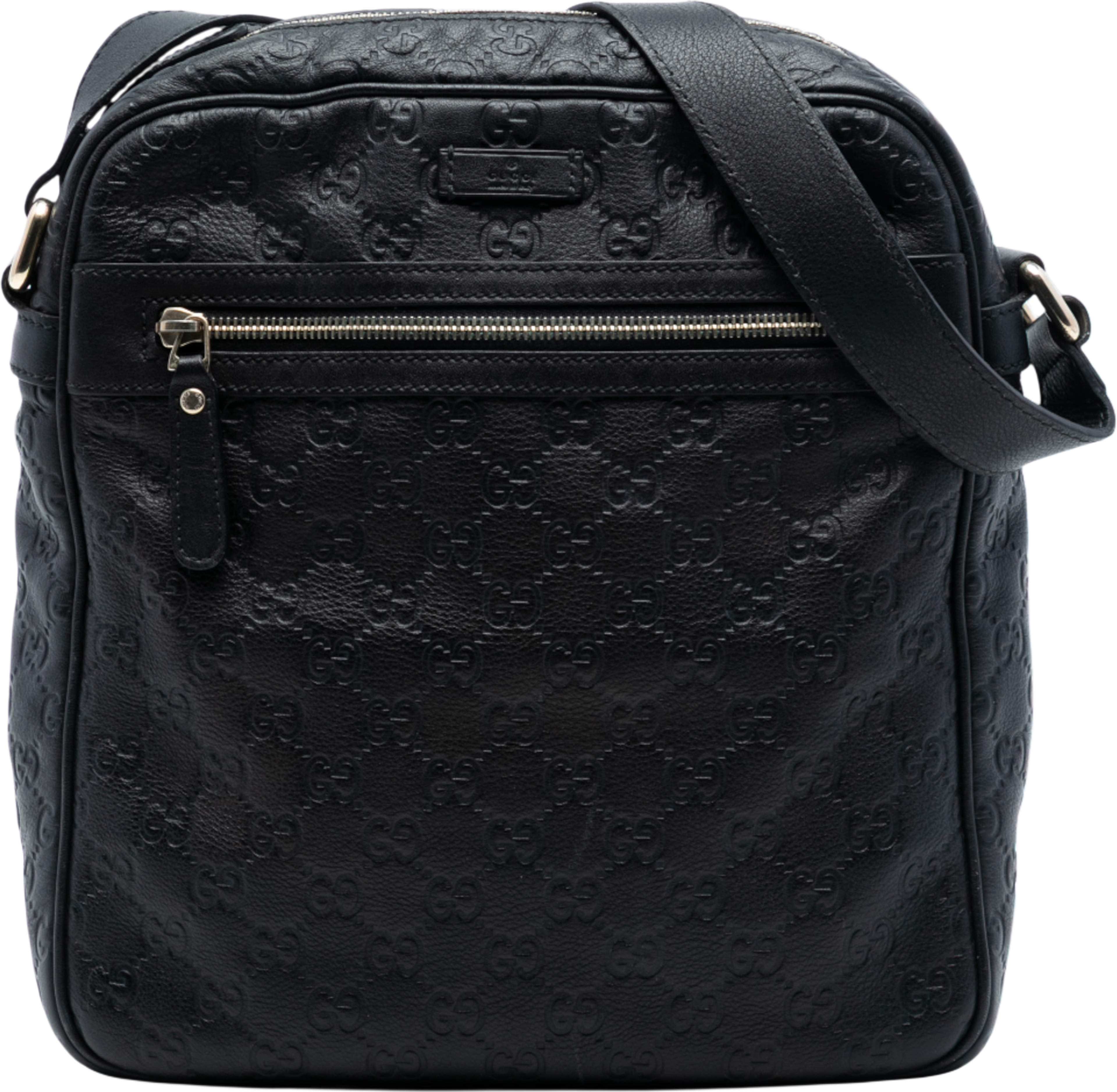 Gucci Guccissima Crossbody, från Luxclusif, i färgen black. Klicka för att öppna bilden i stort format