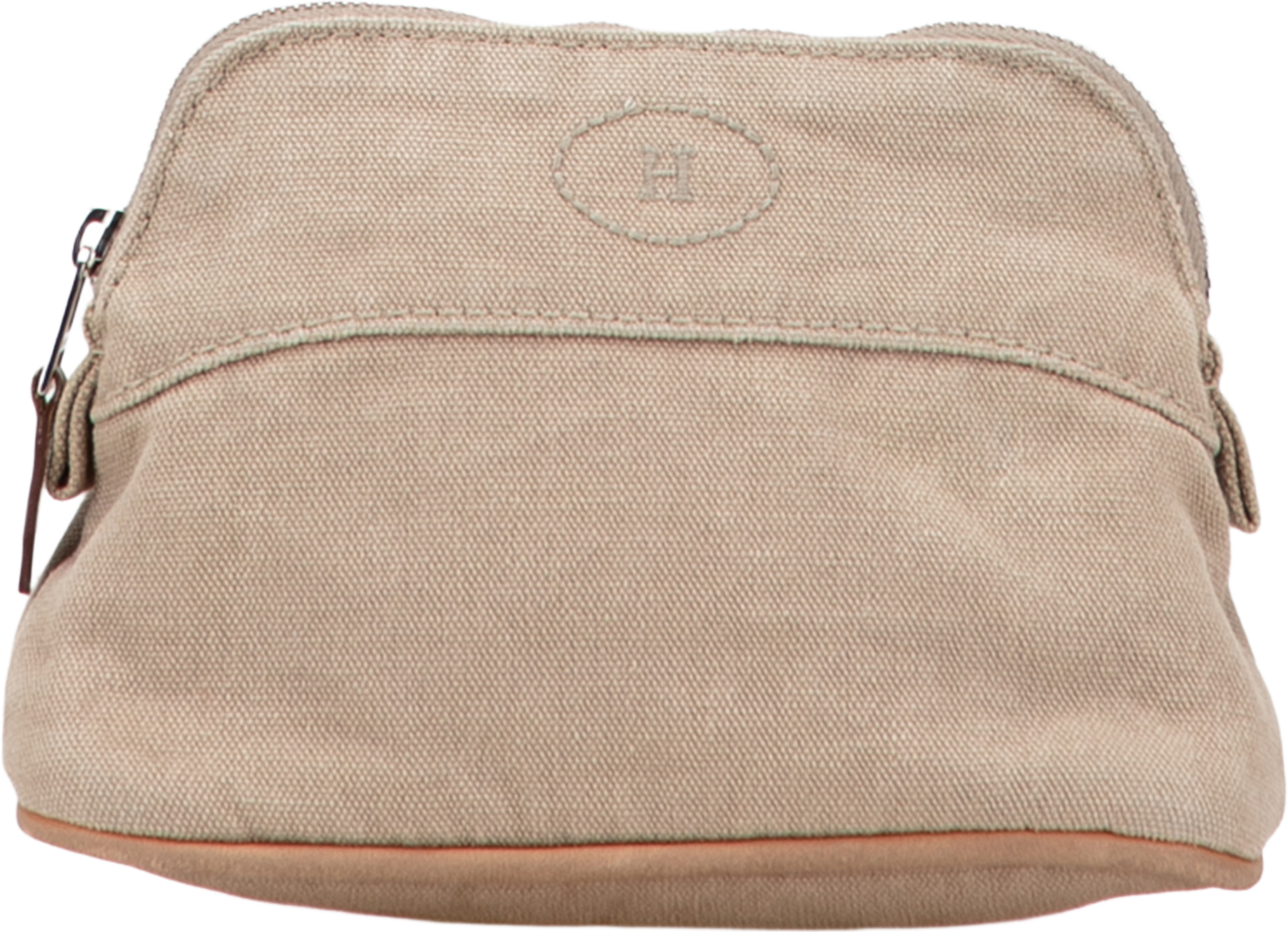 Hermès Mini Canvas Bolide Case, från Luxclusif, i färgen beige. Klicka för att öppna bilden i stort format