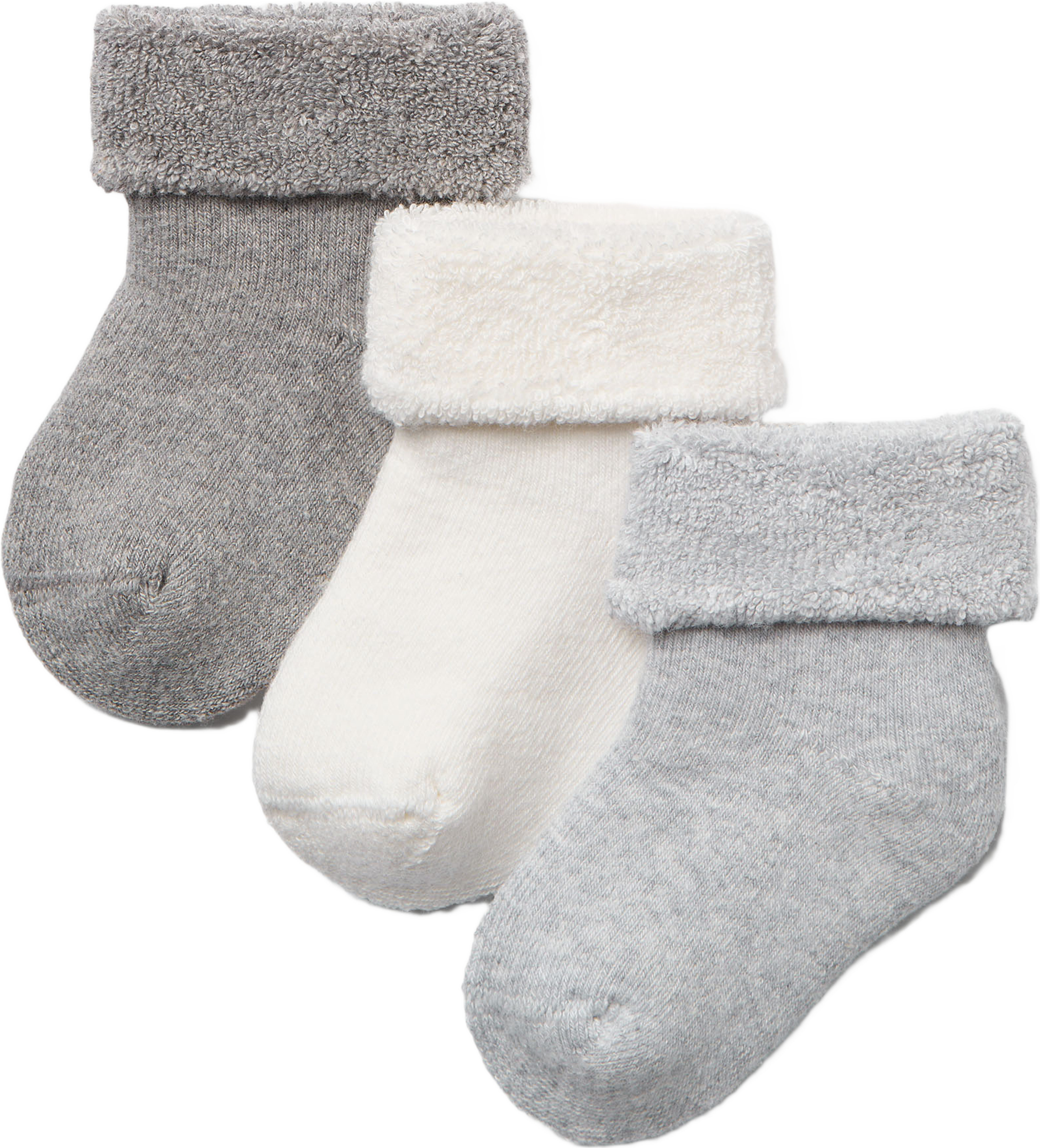Babystrumpor i bomull TERRY, 3-pack