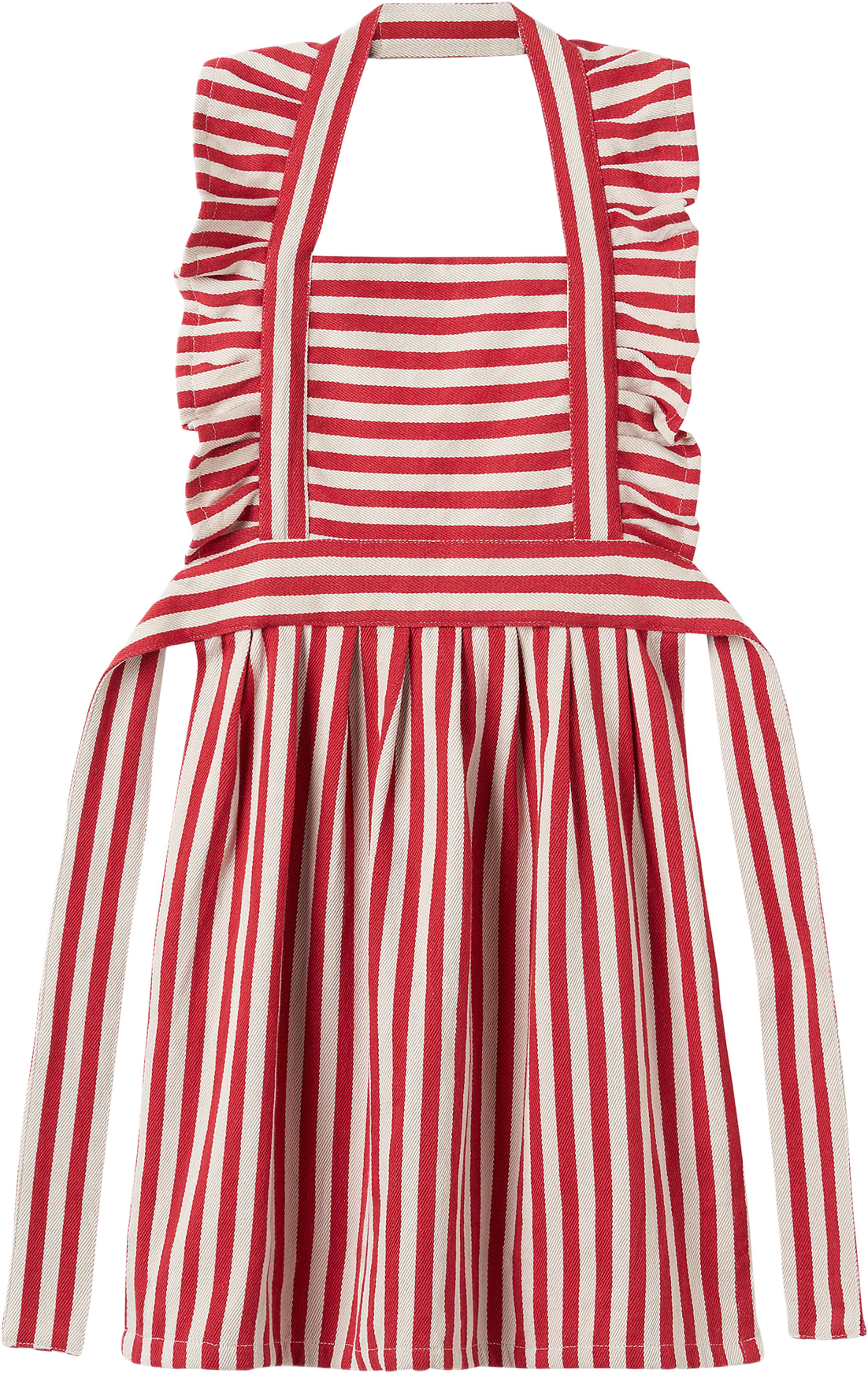 Barnförkläde STRIPES, från Åhléns Home, i färgen Red. Klicka för att öppna bilden i stort format
