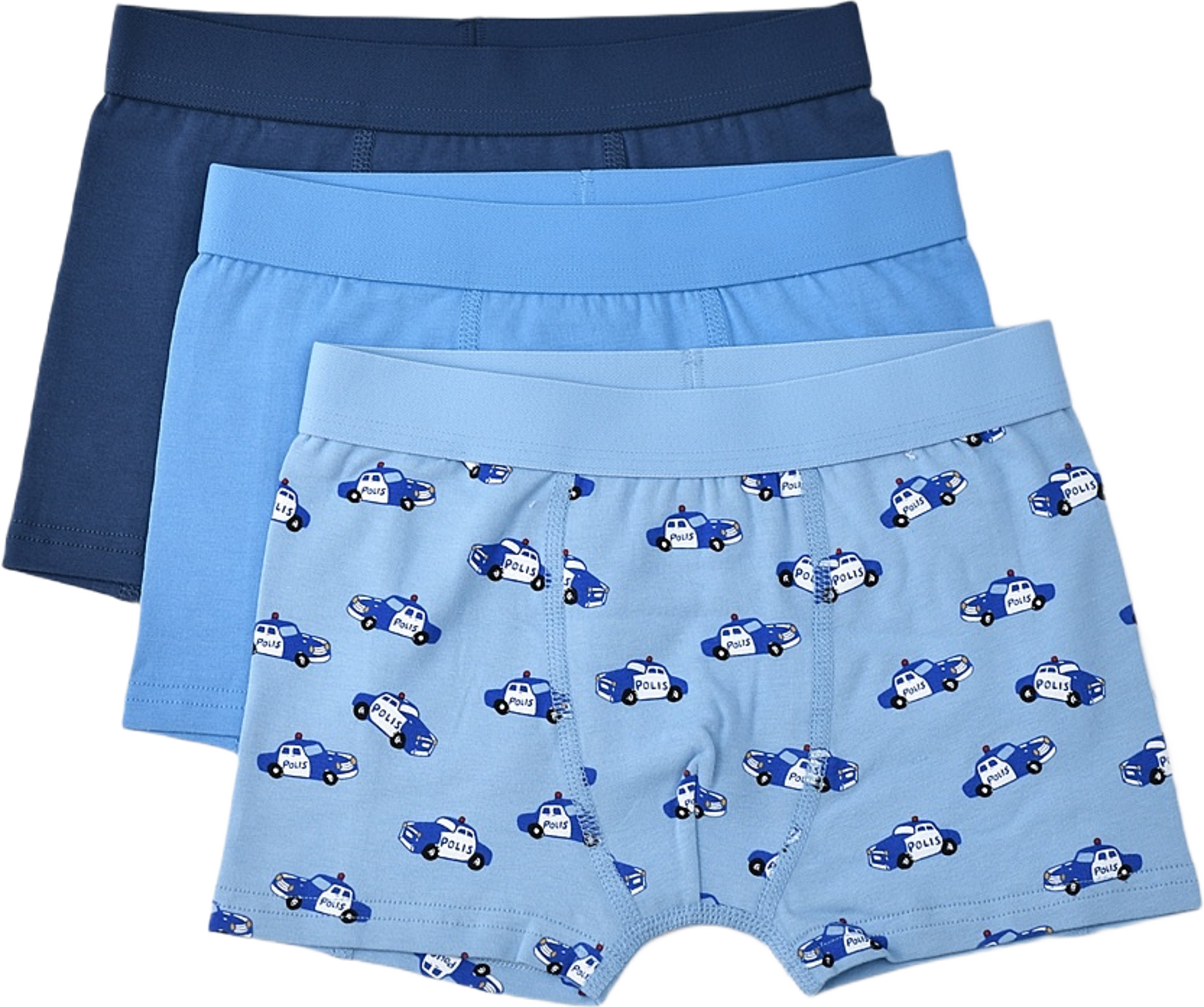 Boxershorts med tryck TEDDY, 3-pack, från Åhléns, i färgen Blue.