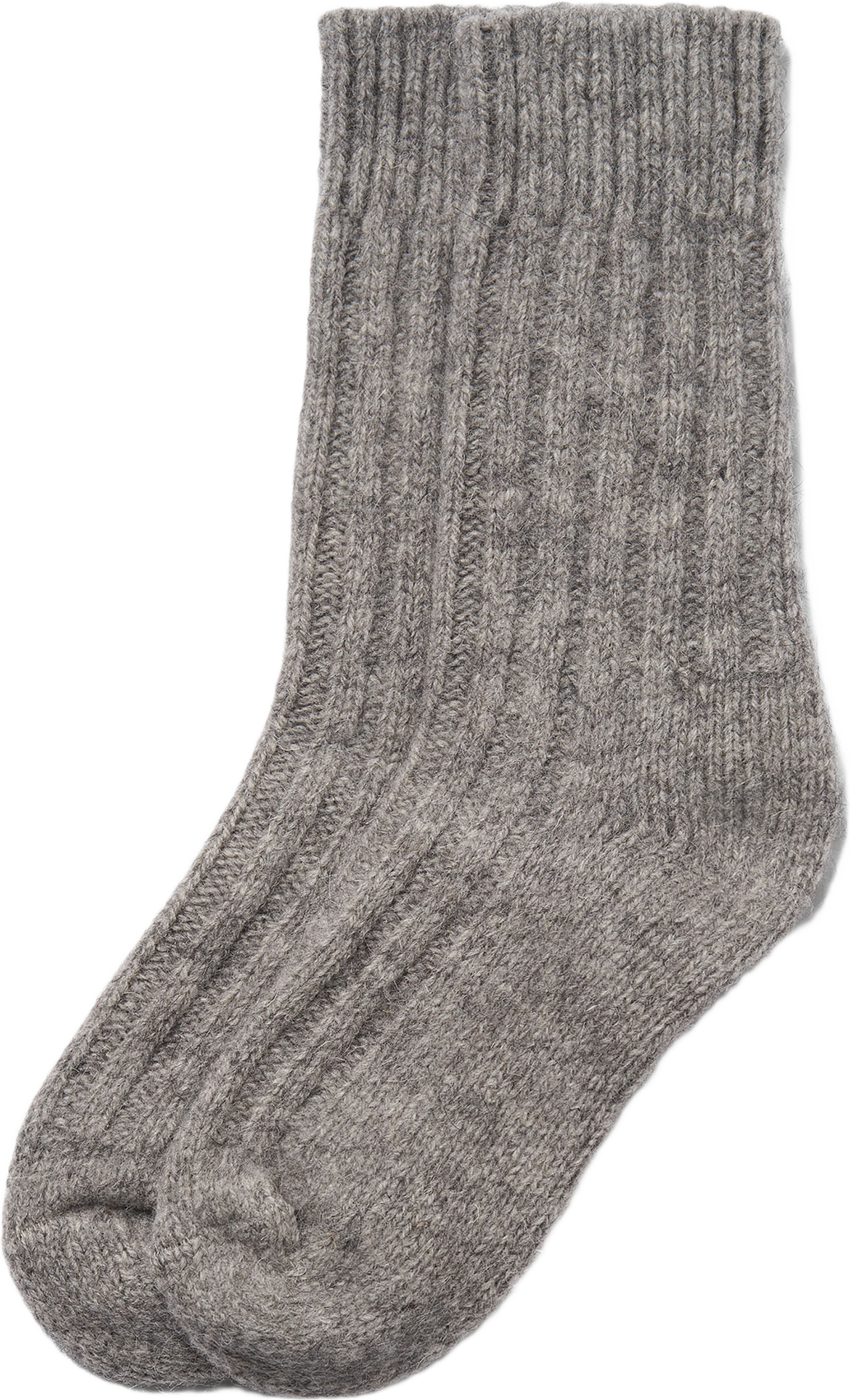 Ribbade raggsockor i alpacka- och ullmix