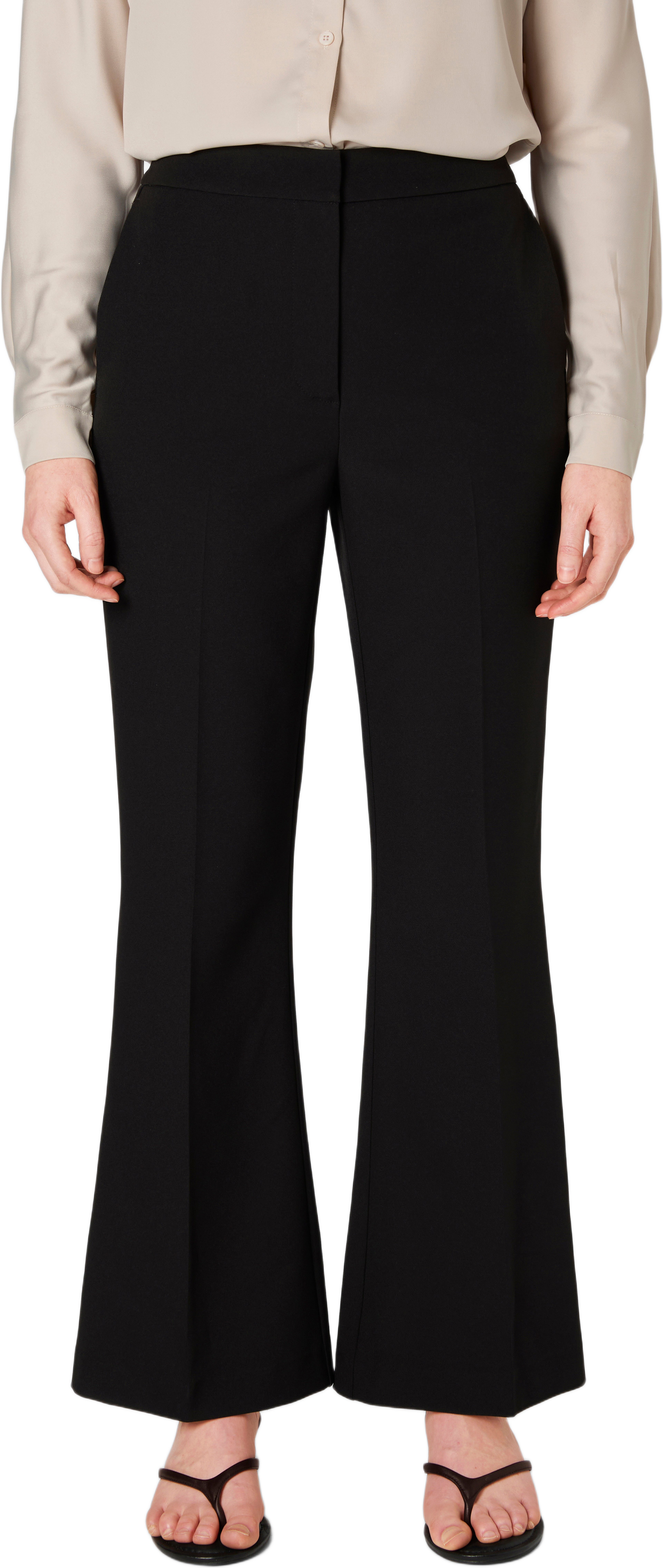 Kostymbyxor med pressveck MONA, från Wera, i färgen Black. Klicka för att öppna bilden i stort format