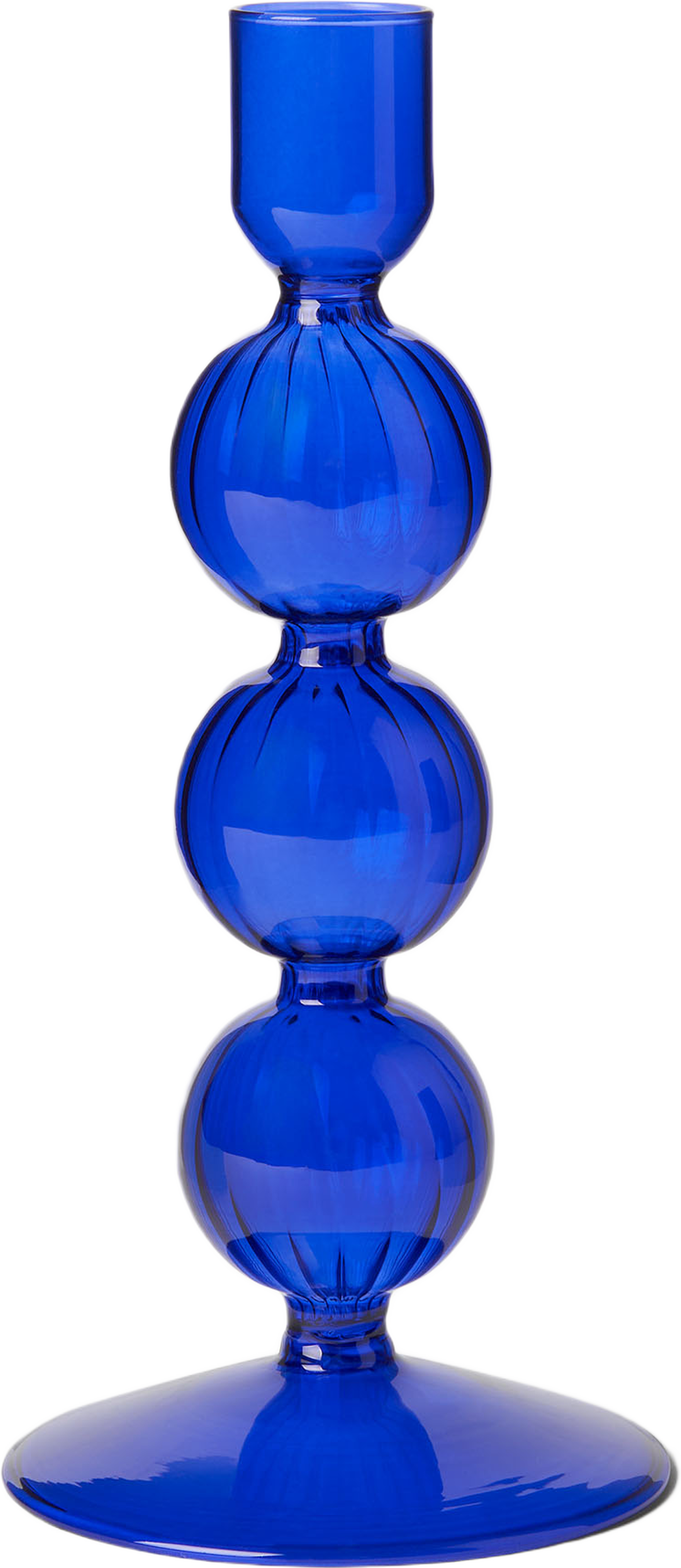 Ljusstake i glas SWIRL 21,5 cm
