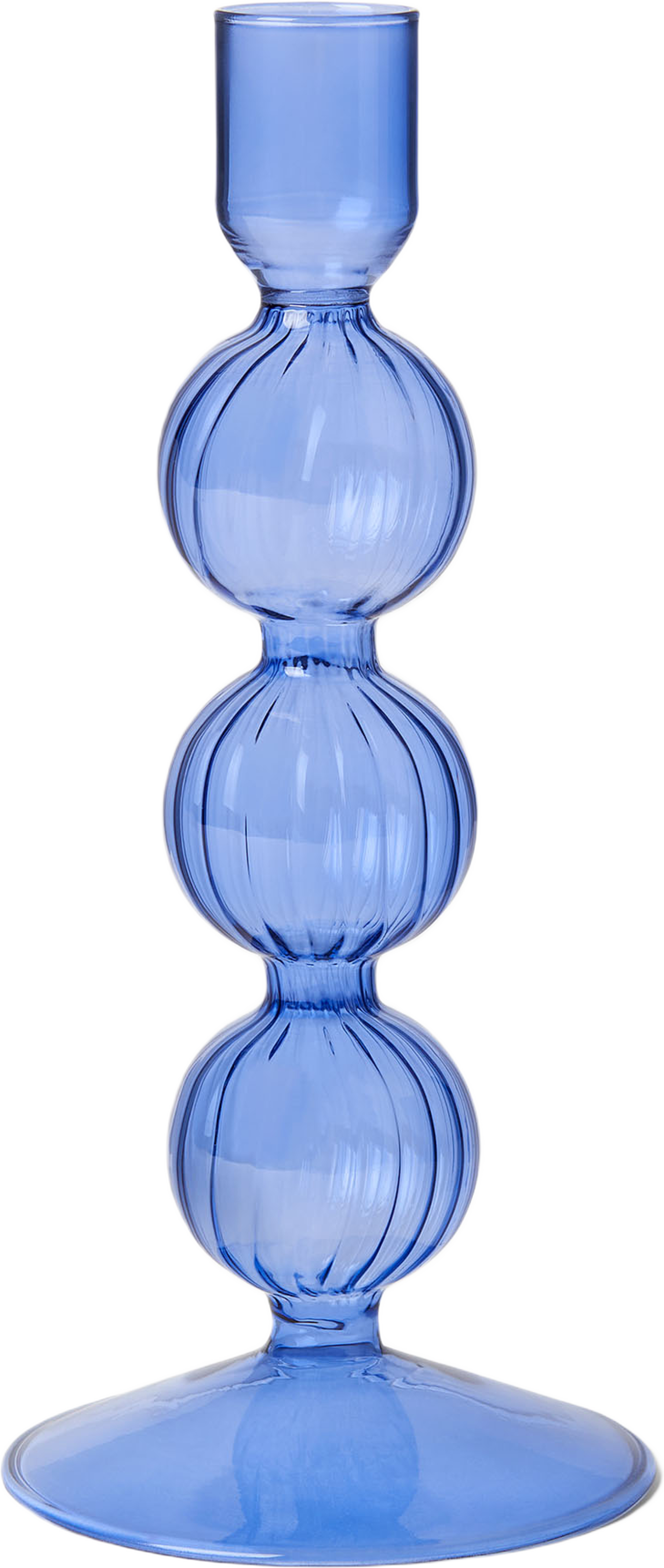 Ljusstake i glas SWIRL 21,5 cm