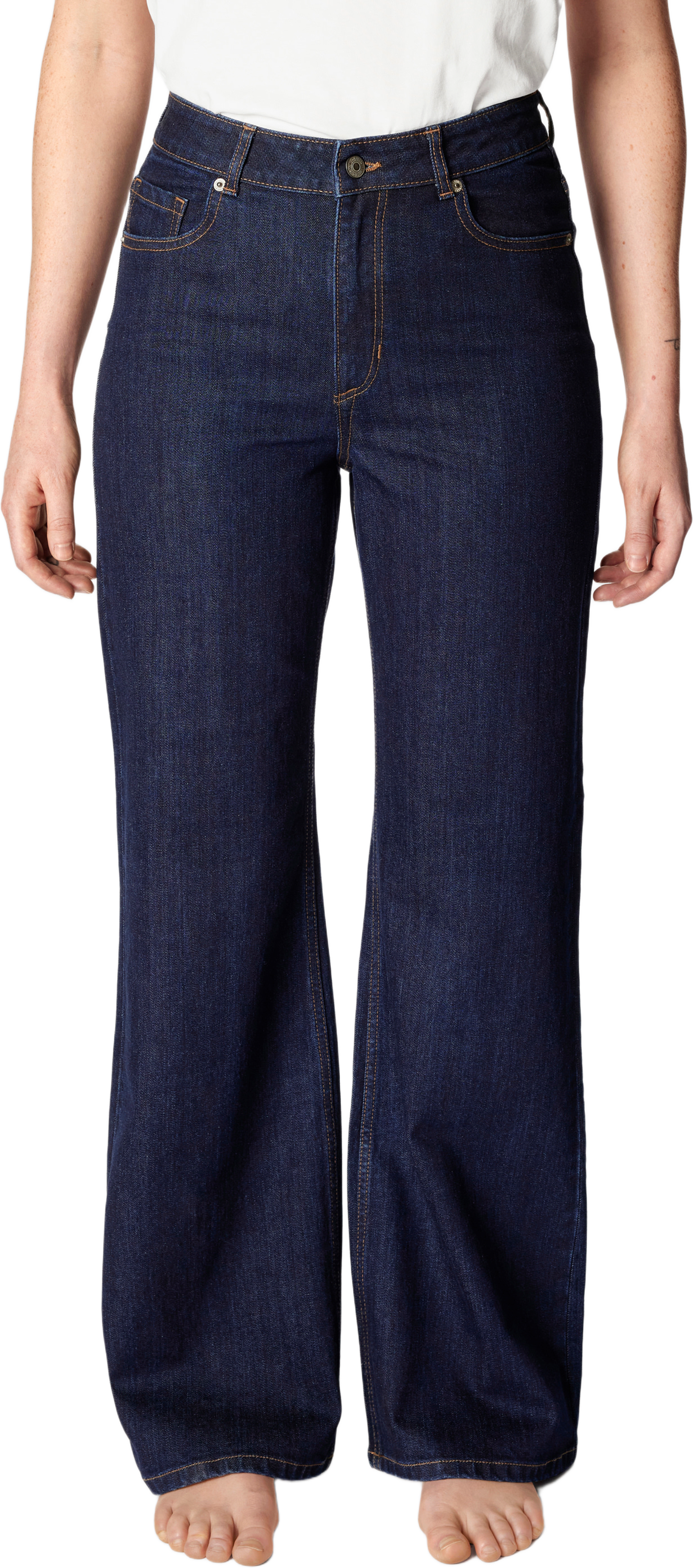 Raka jeans med hög midja CINDY