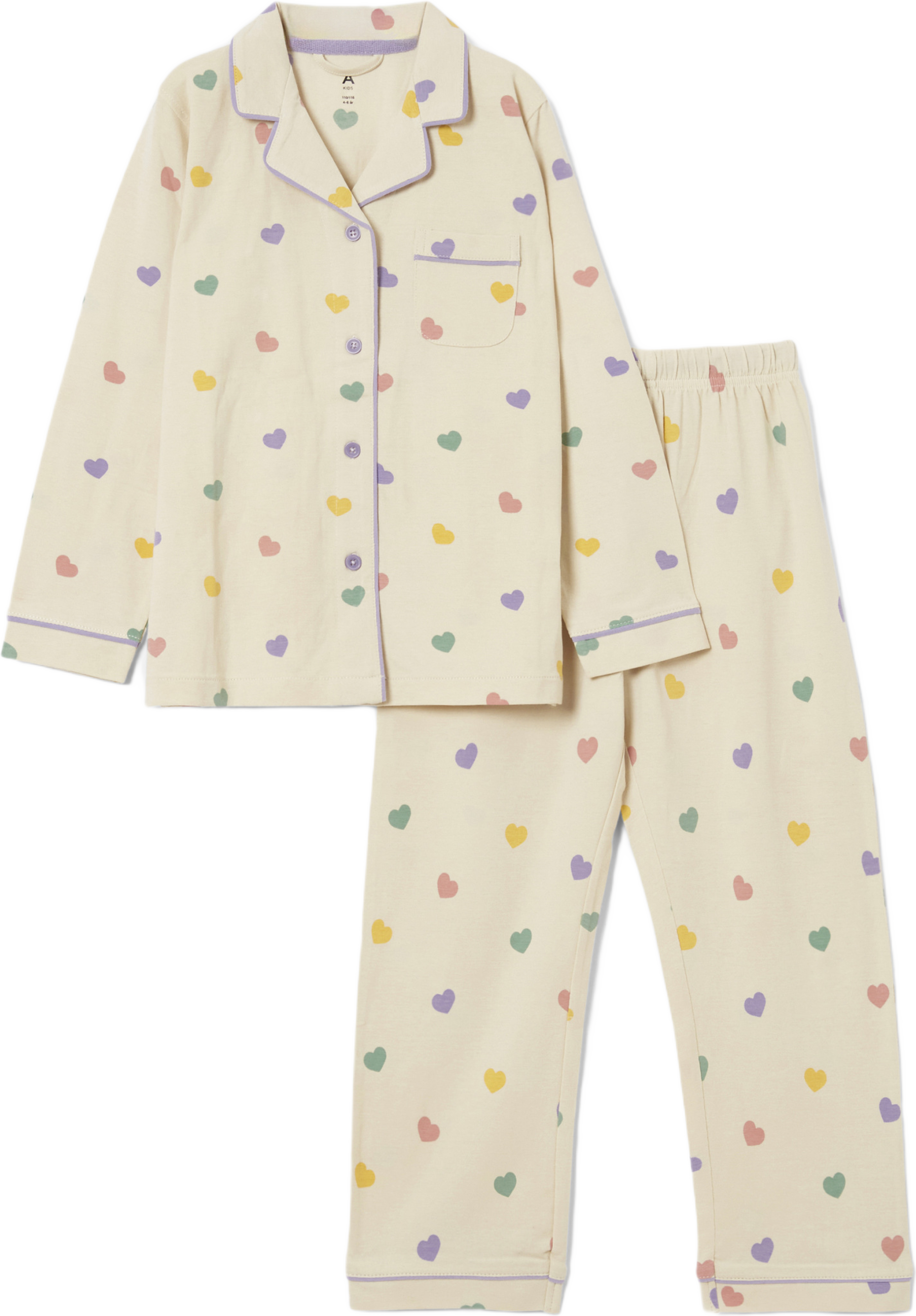 Mönstrad pyjamas POPPY