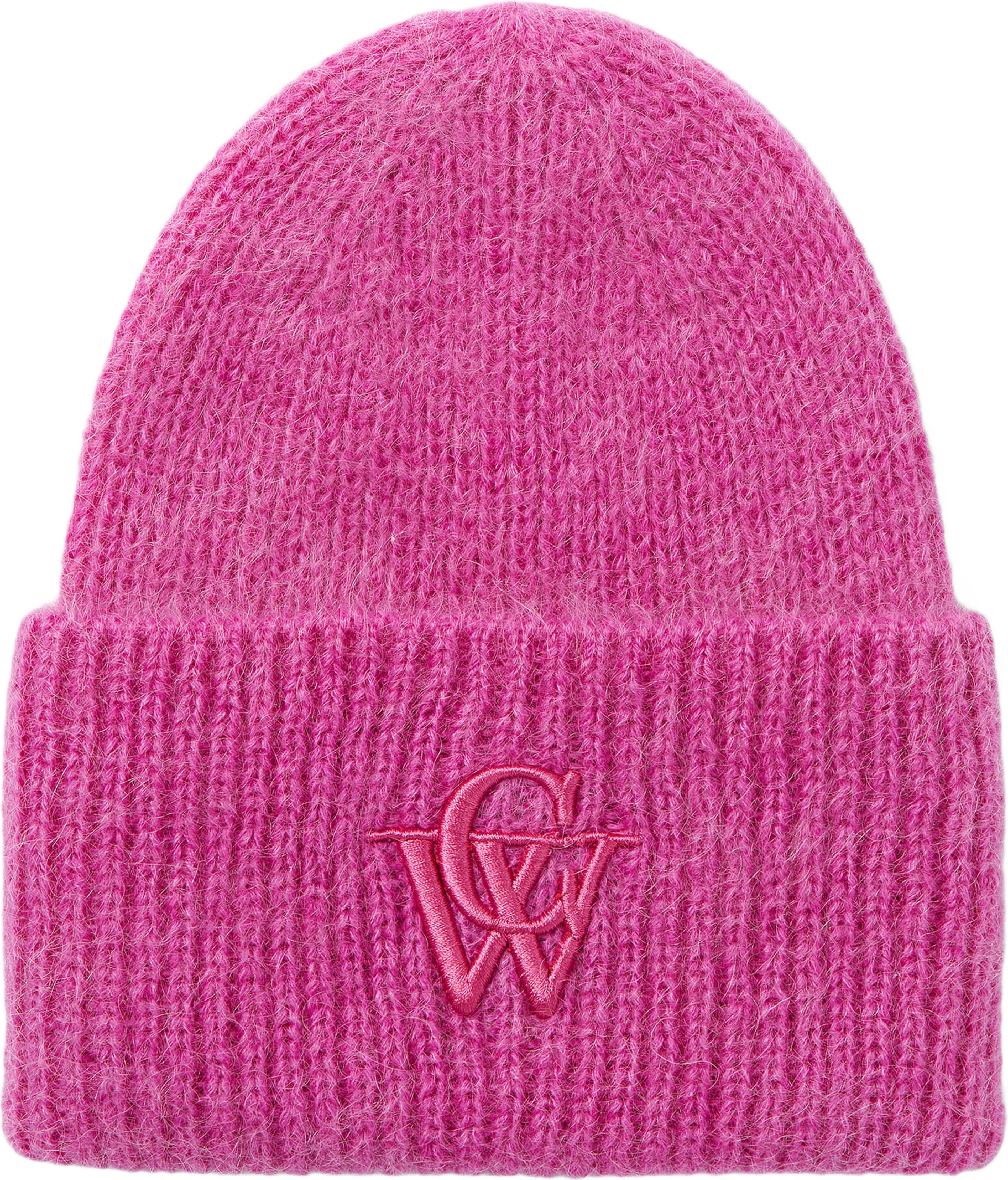 Mössa i mohairmix FLEUR, från Carin Wester, i färgen Strong Pink. Klicka för att öppna bilden i stort format