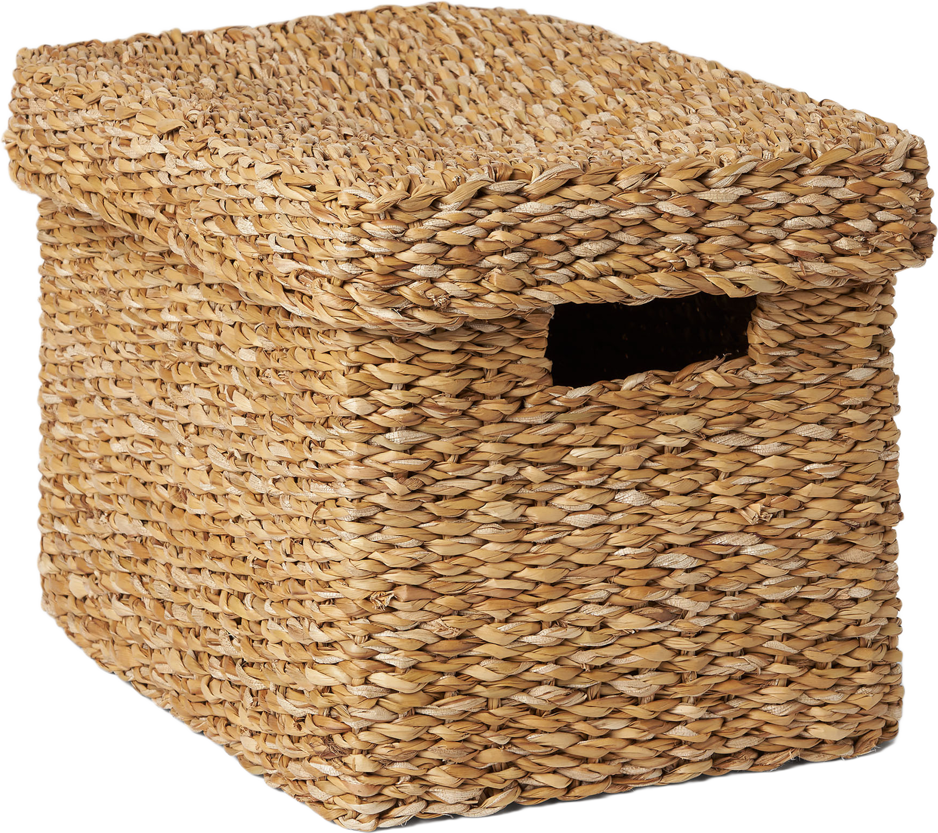 Förvaringskorg med lock HOOGLA 35x25 cm