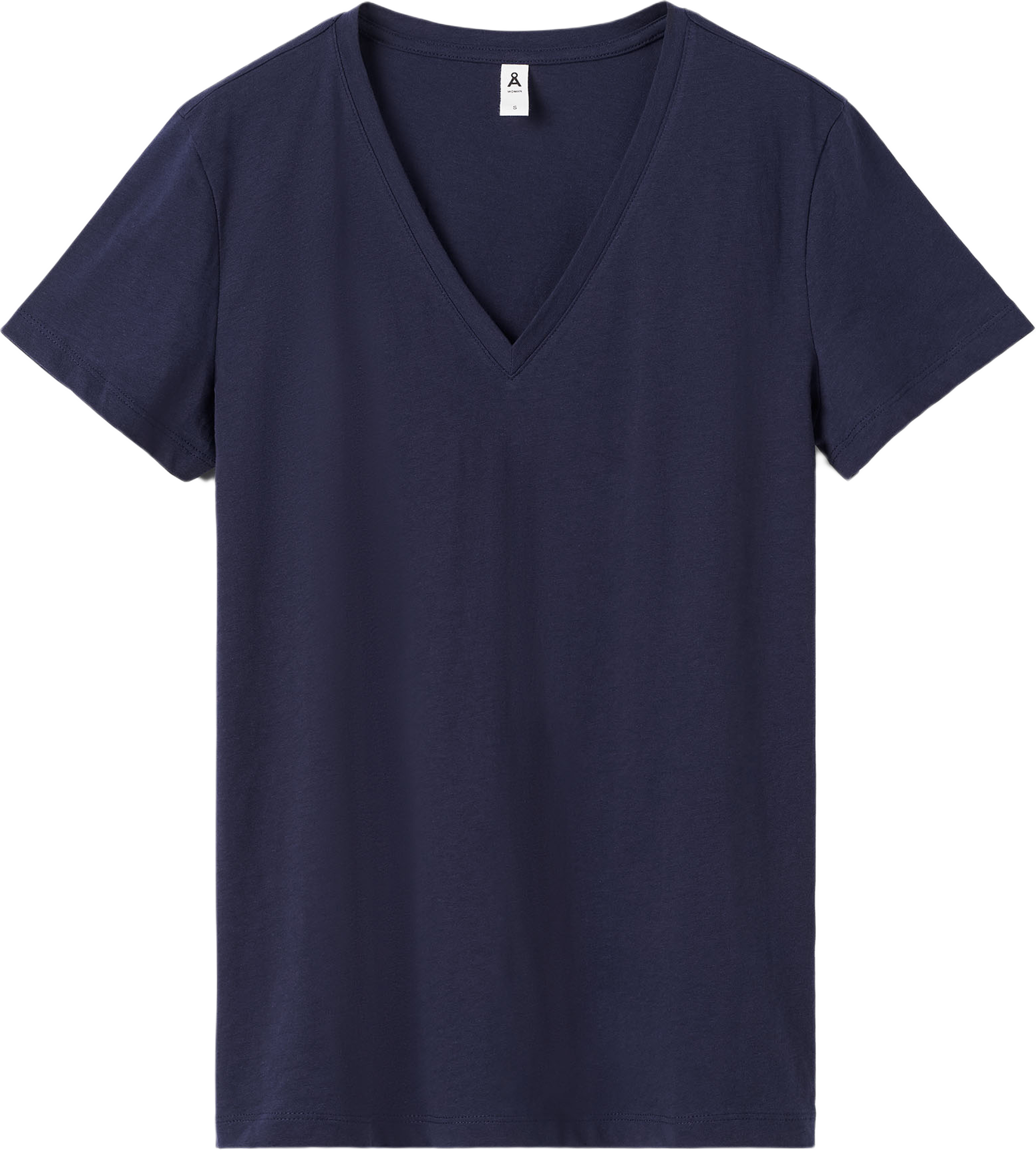 V-ringad t-shirt i ekologisk bomull LENA