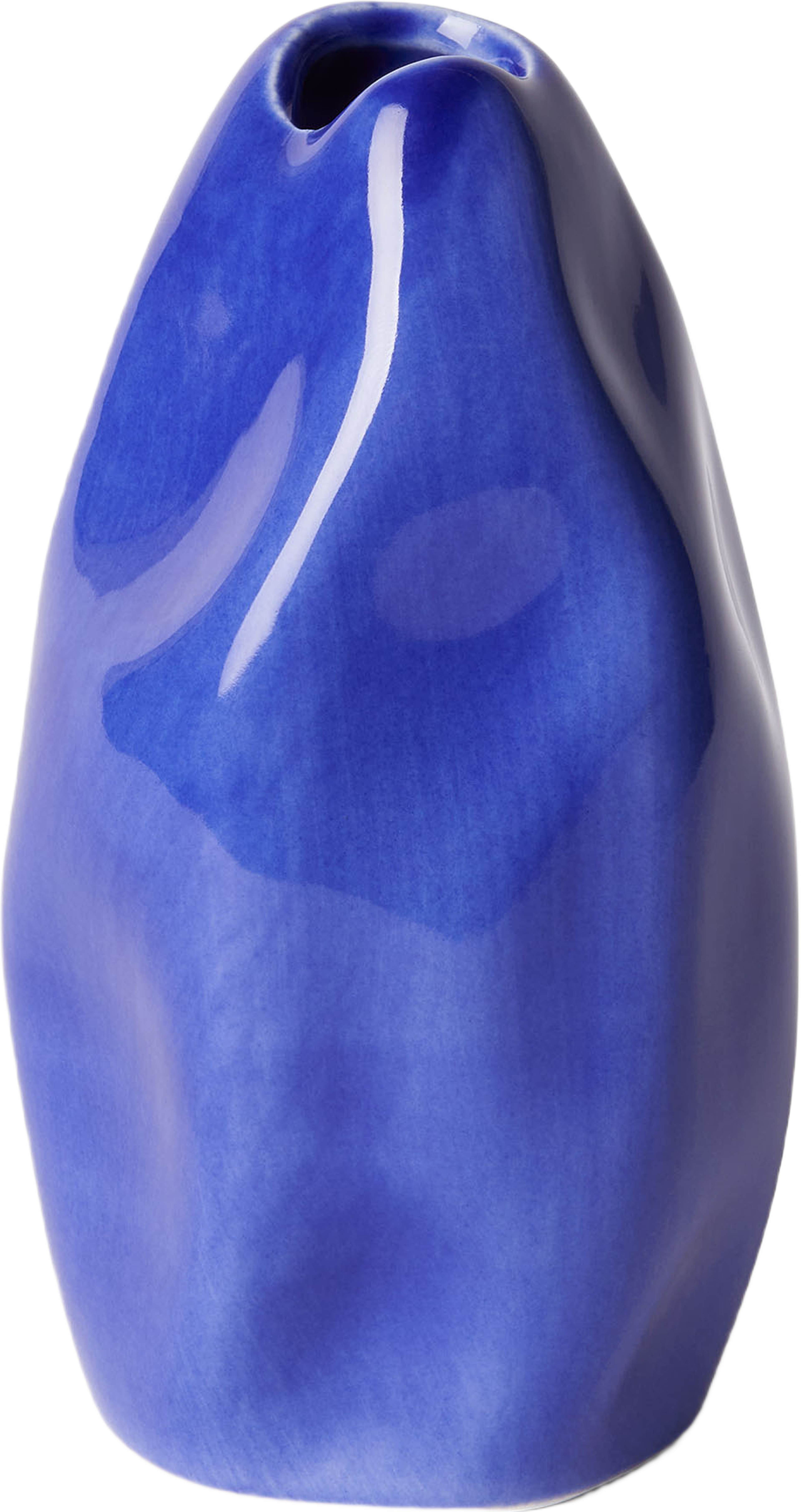 Minivas ORGANIC 11 cm, från Åhléns Home, i färgen Blue. Klicka för att öppna bilden i stort format