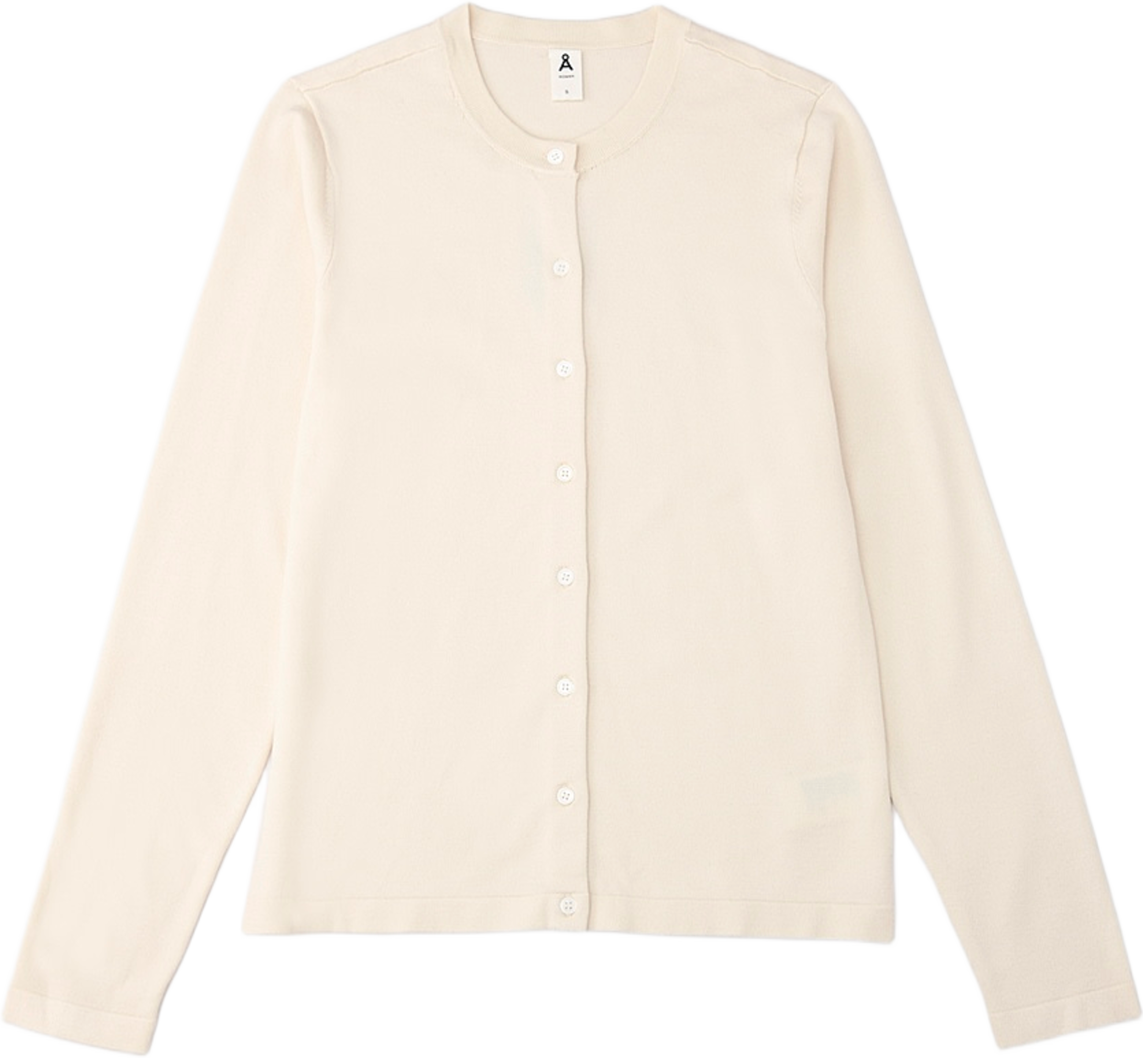 Cardigan INGRID, från Å WOMAN, i färgen Creme. Klicka för att öppna bilden i stort format