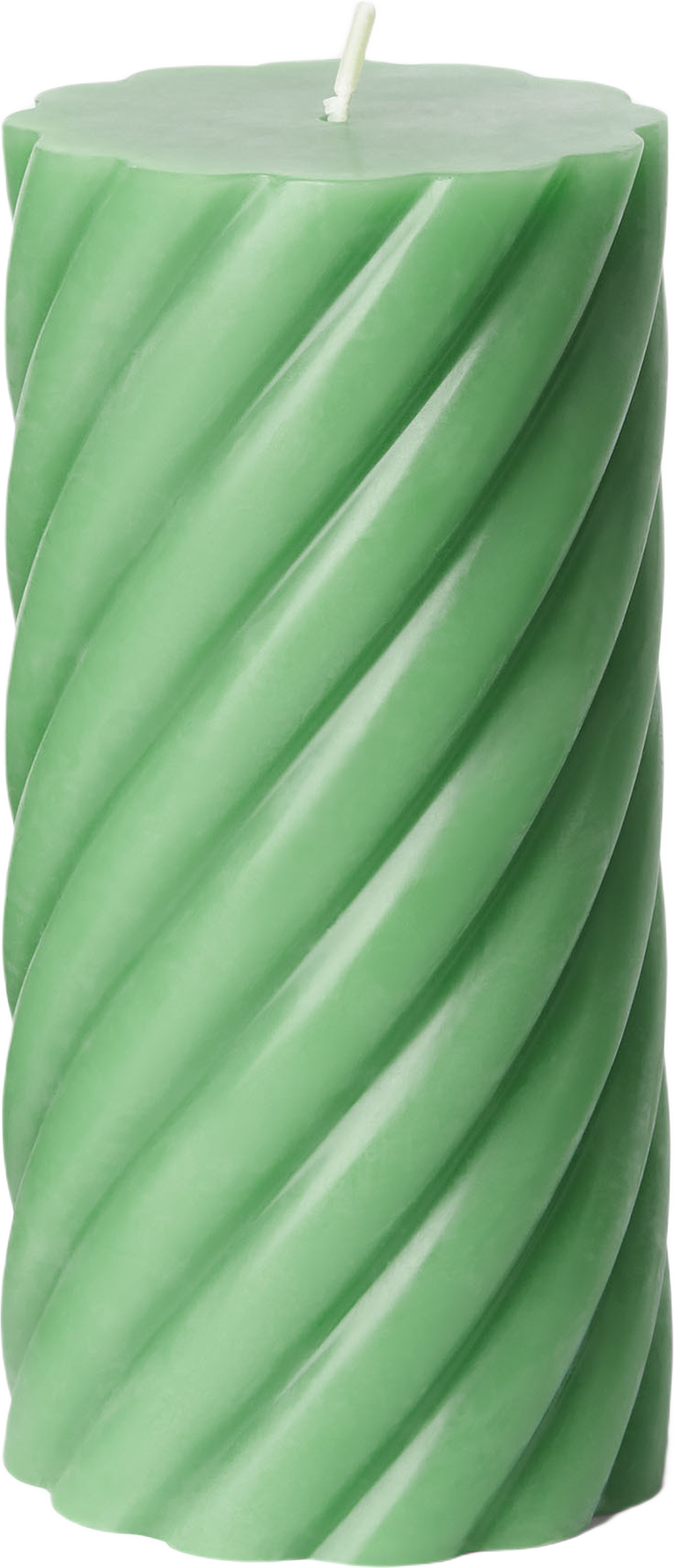 Vridet blockljus 14 cm