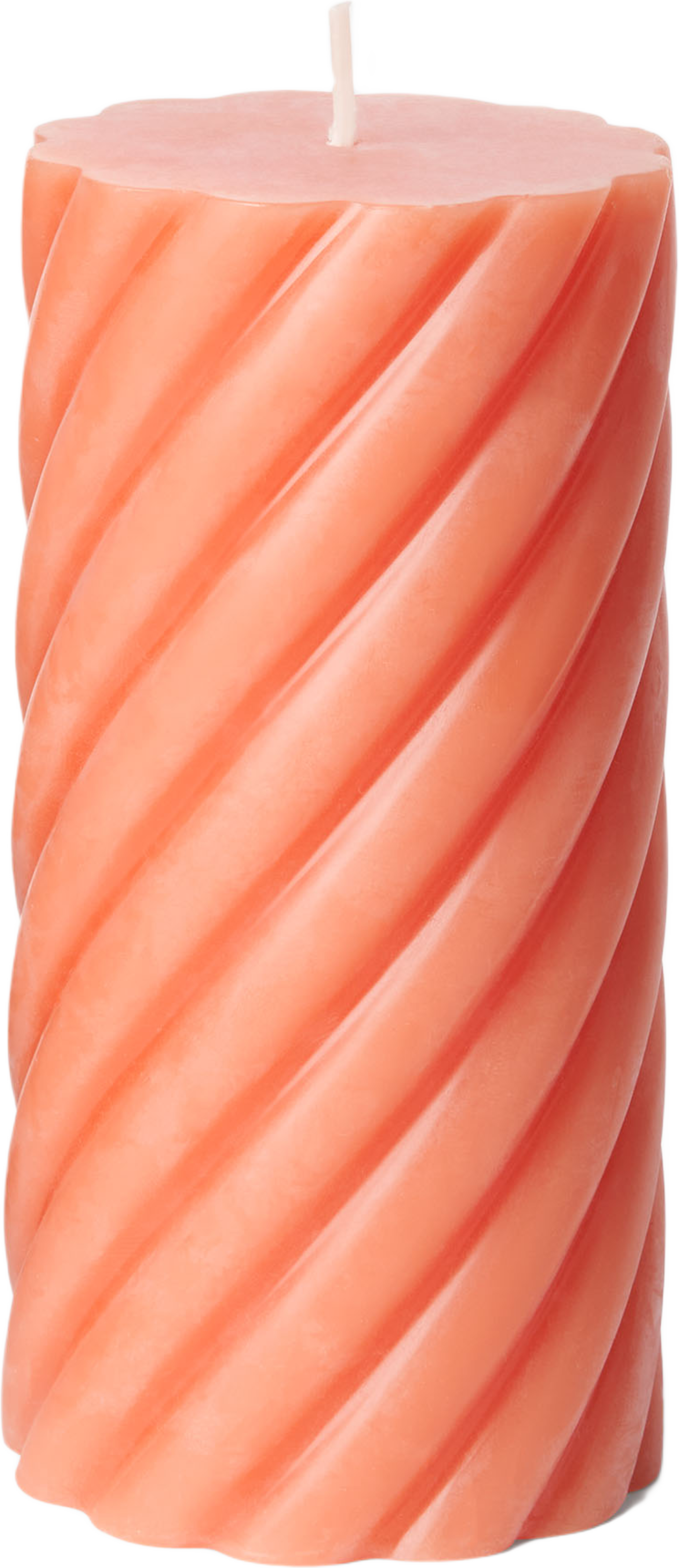 Vridet blockljus 14 cm