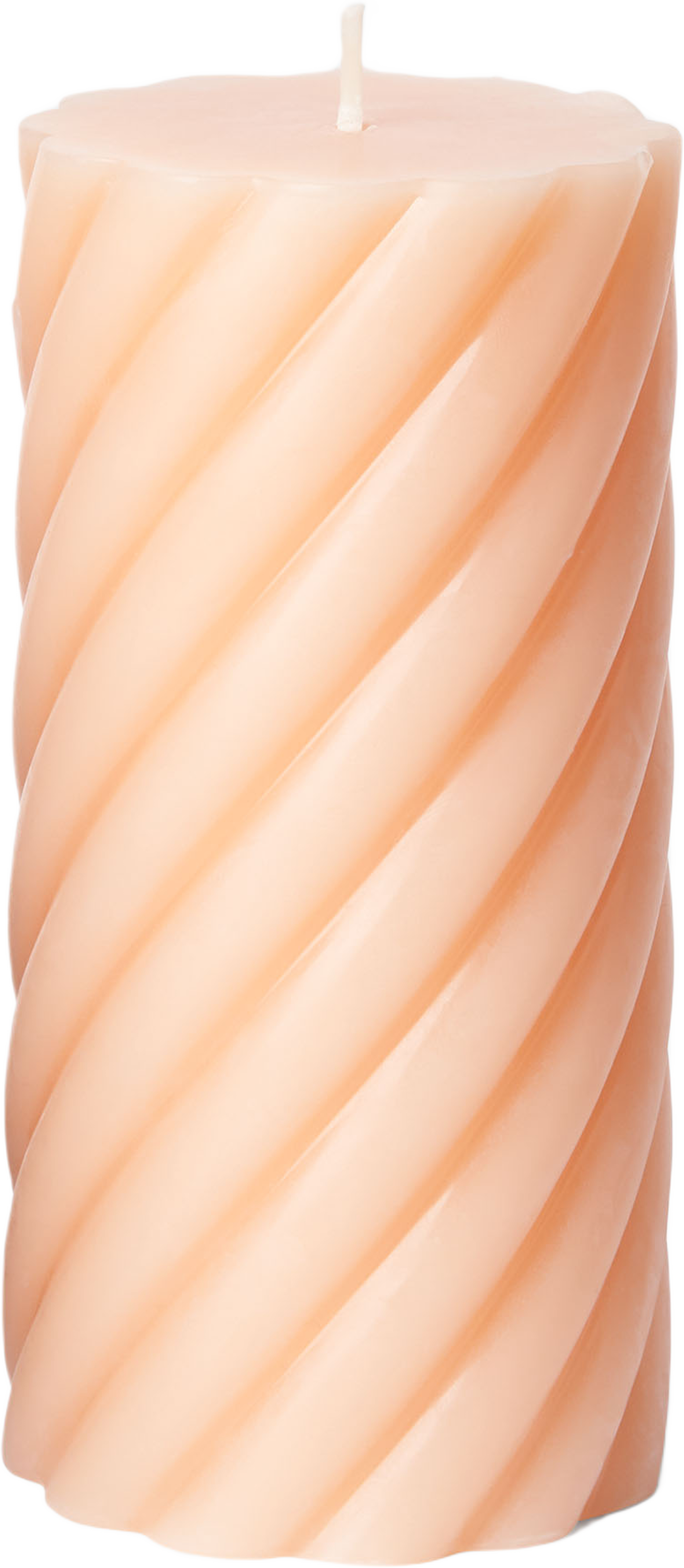 Vridet blockljus 14 cm