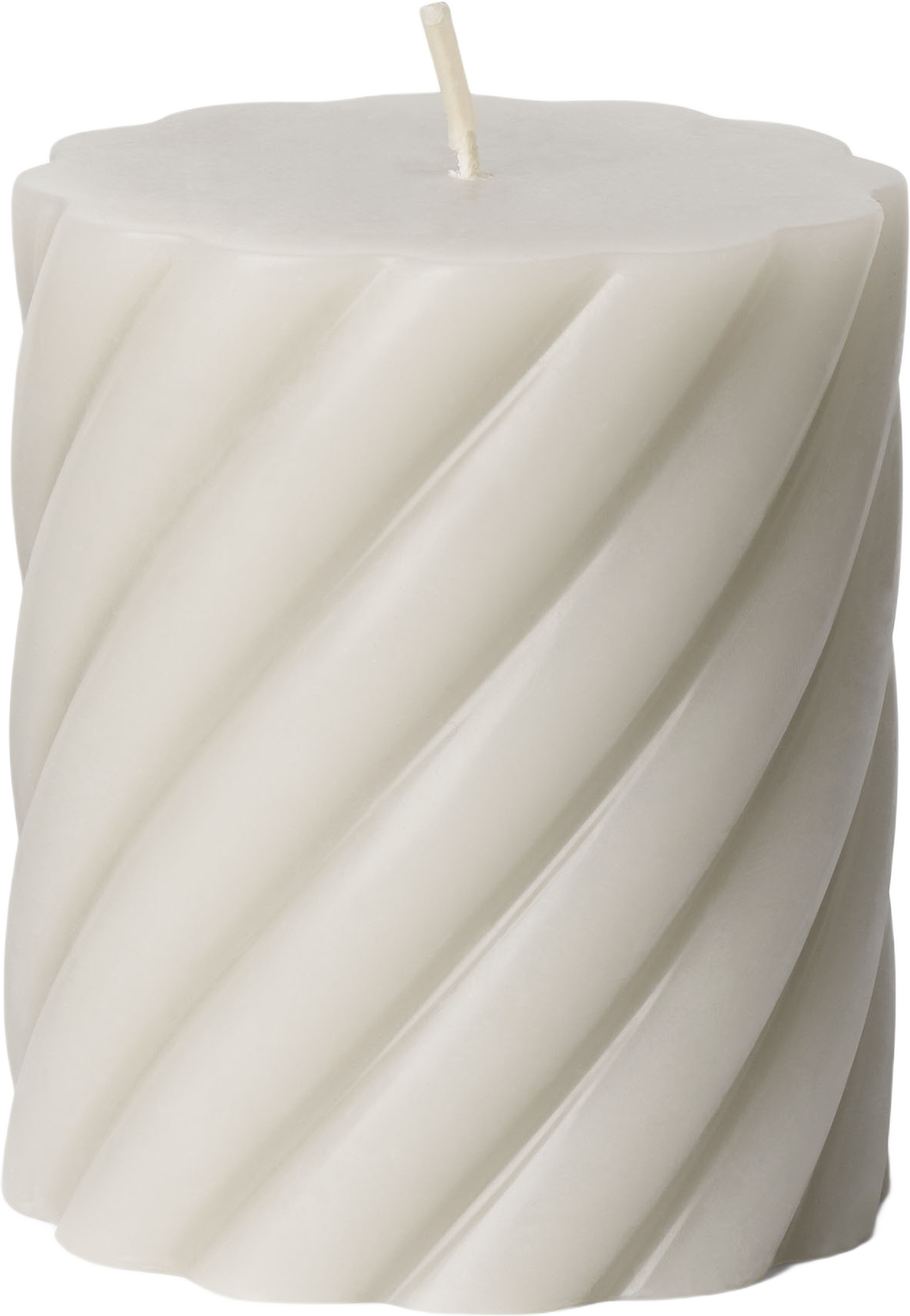 Vridet blockljus 8 cm