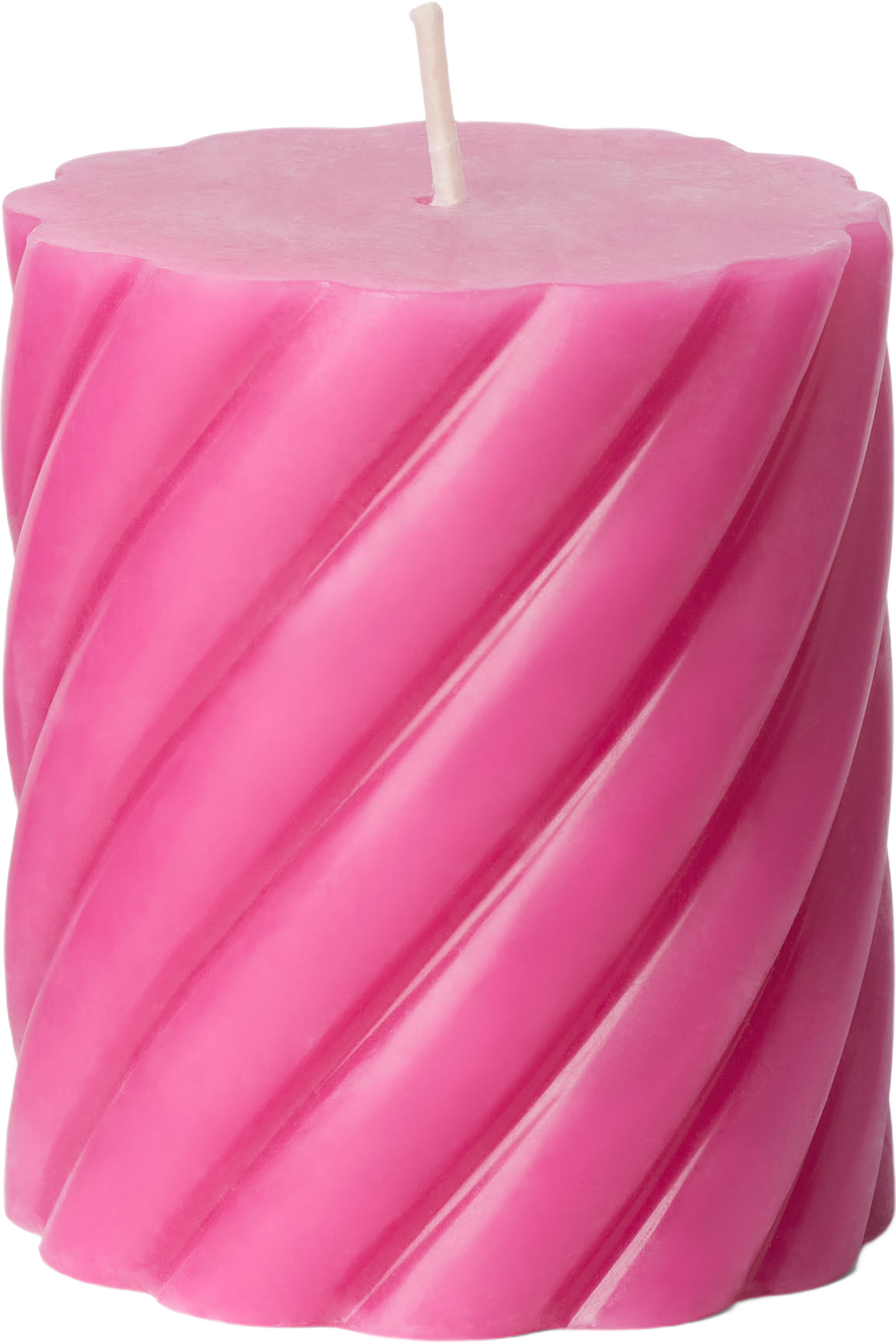 Vridet blockljus 8 cm