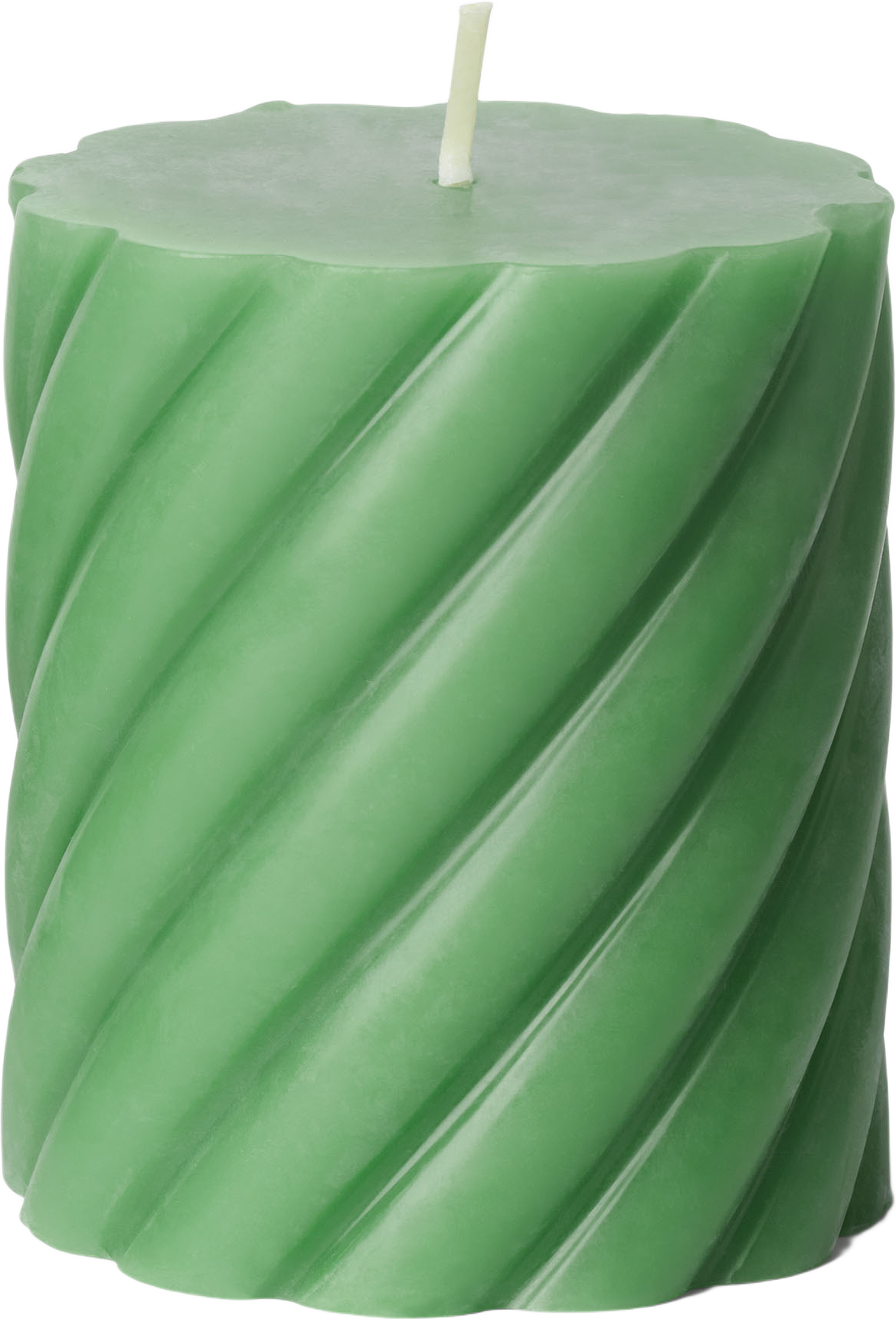 Vridet blockljus 8 cm