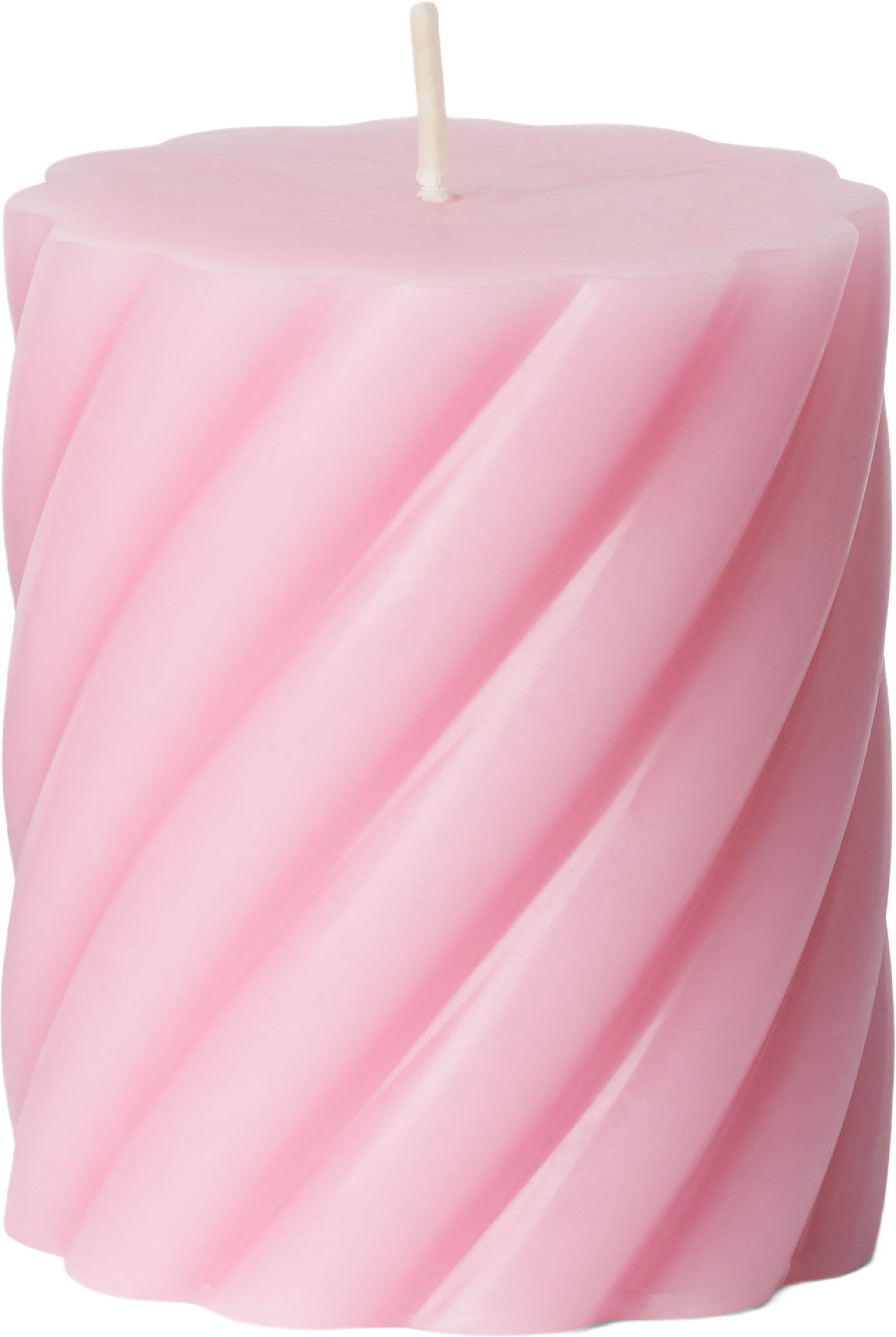Vridet blockljus 8 cm