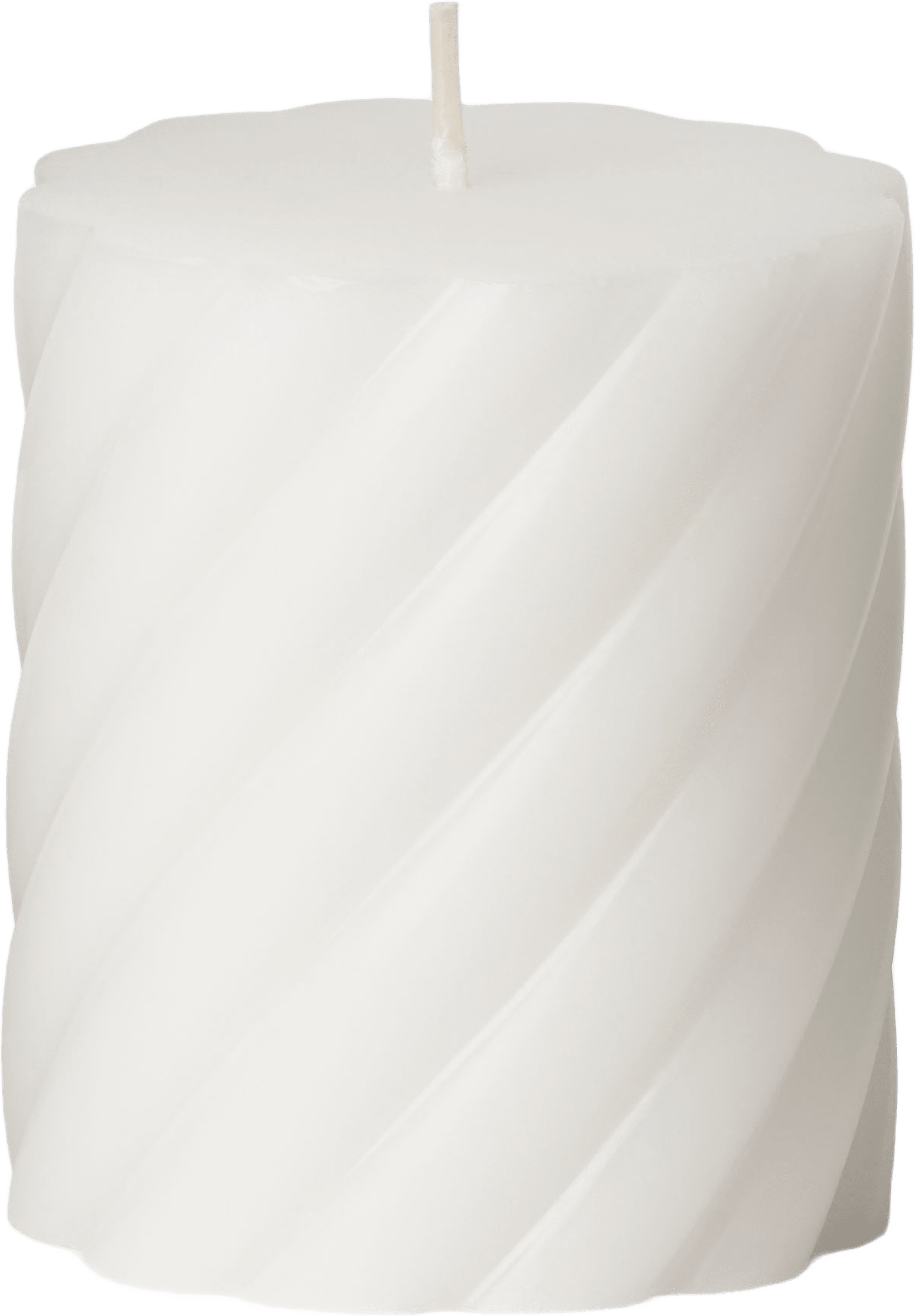 Vridet blockljus 8 cm
