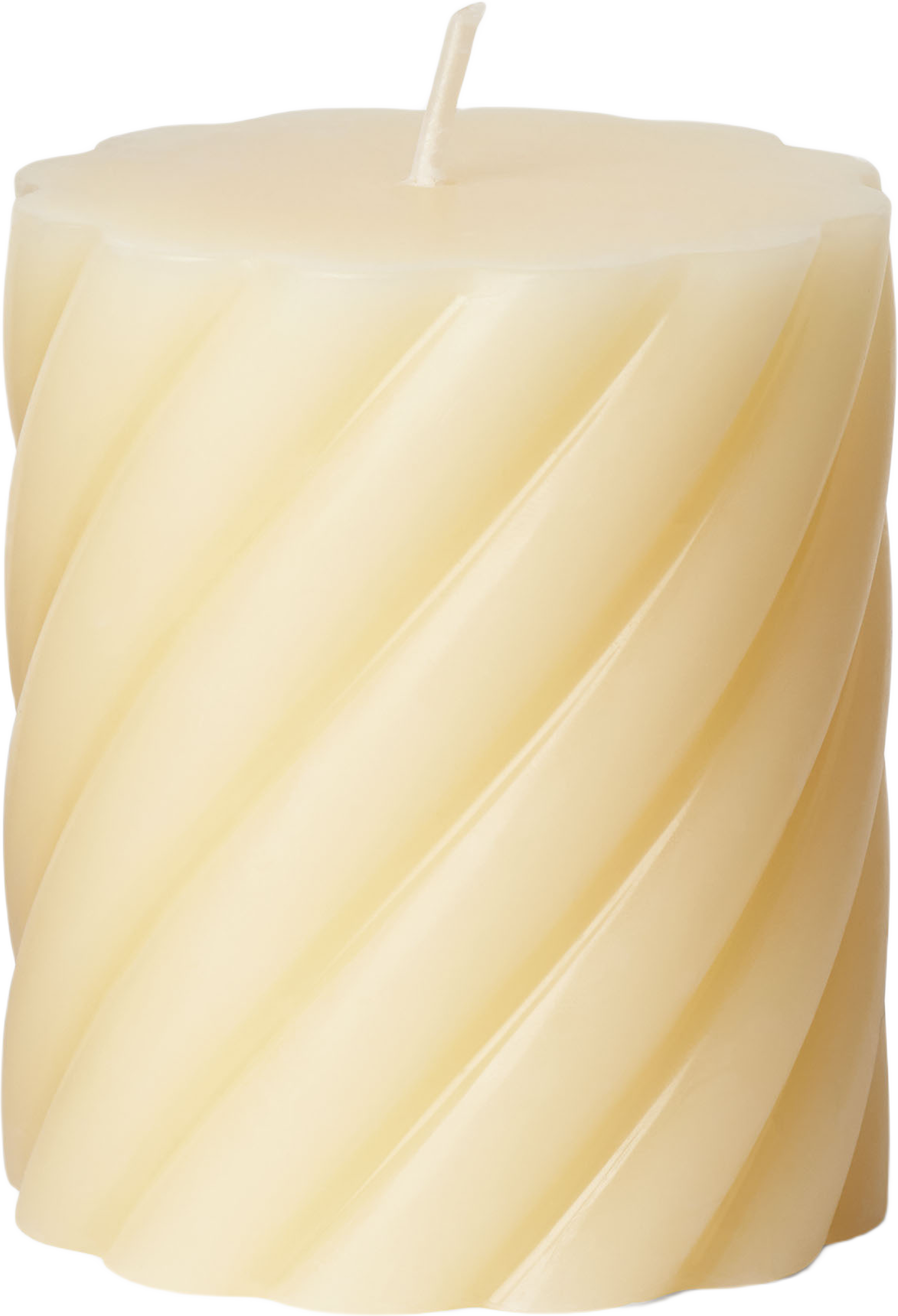 Vridet blockljus 8 cm