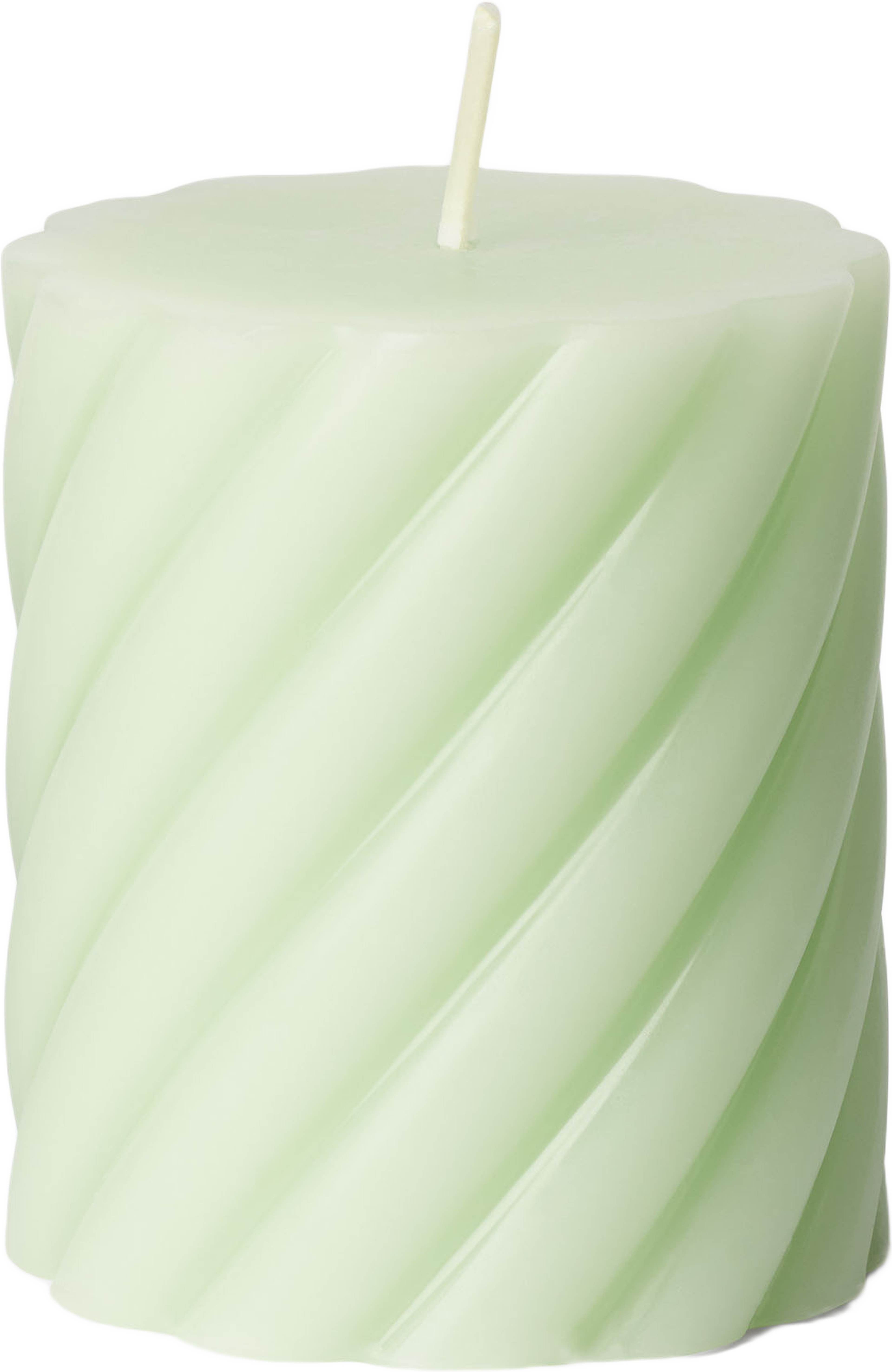 Vridet blockljus 8 cm
