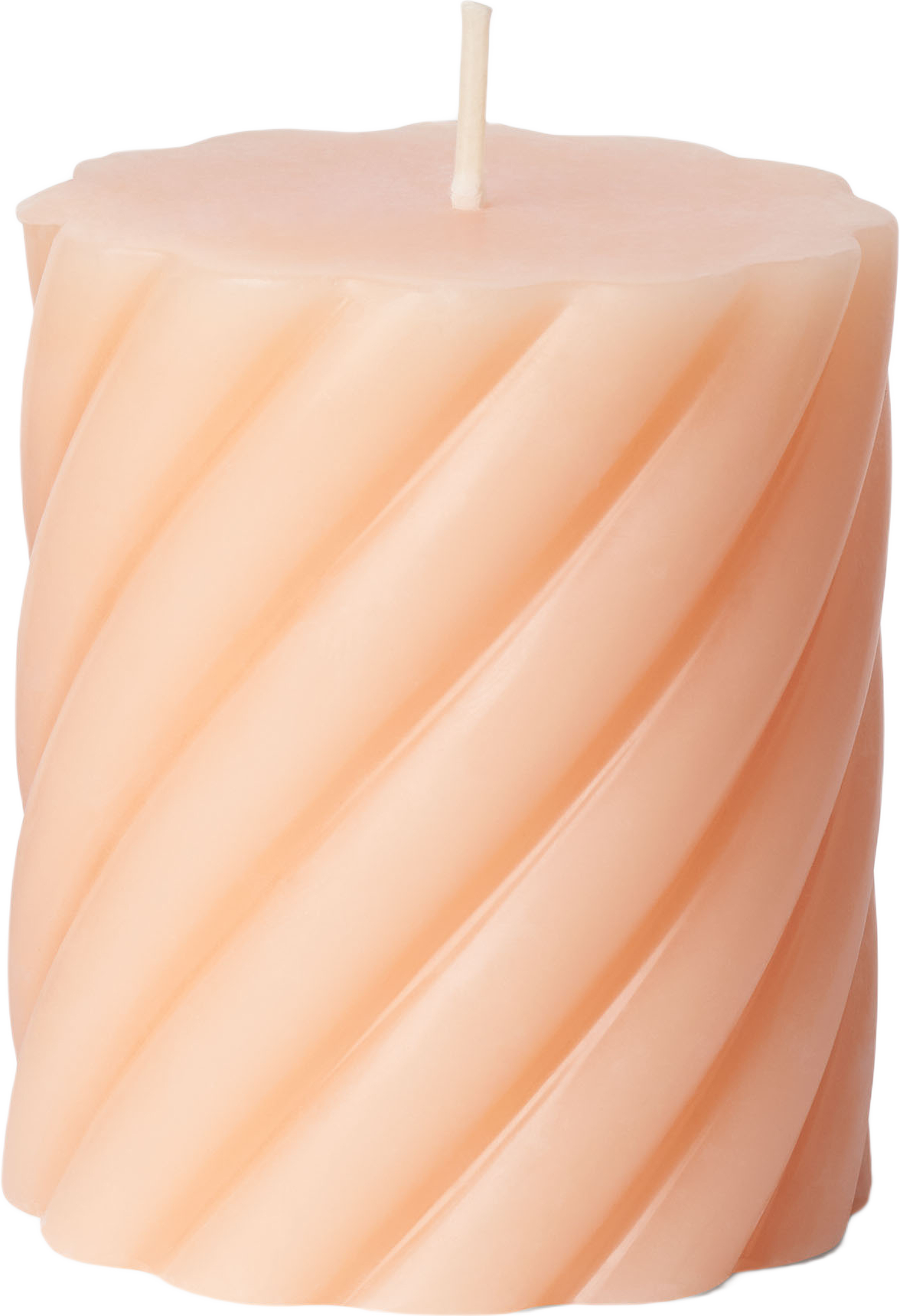 Vridet blockljus 8 cm