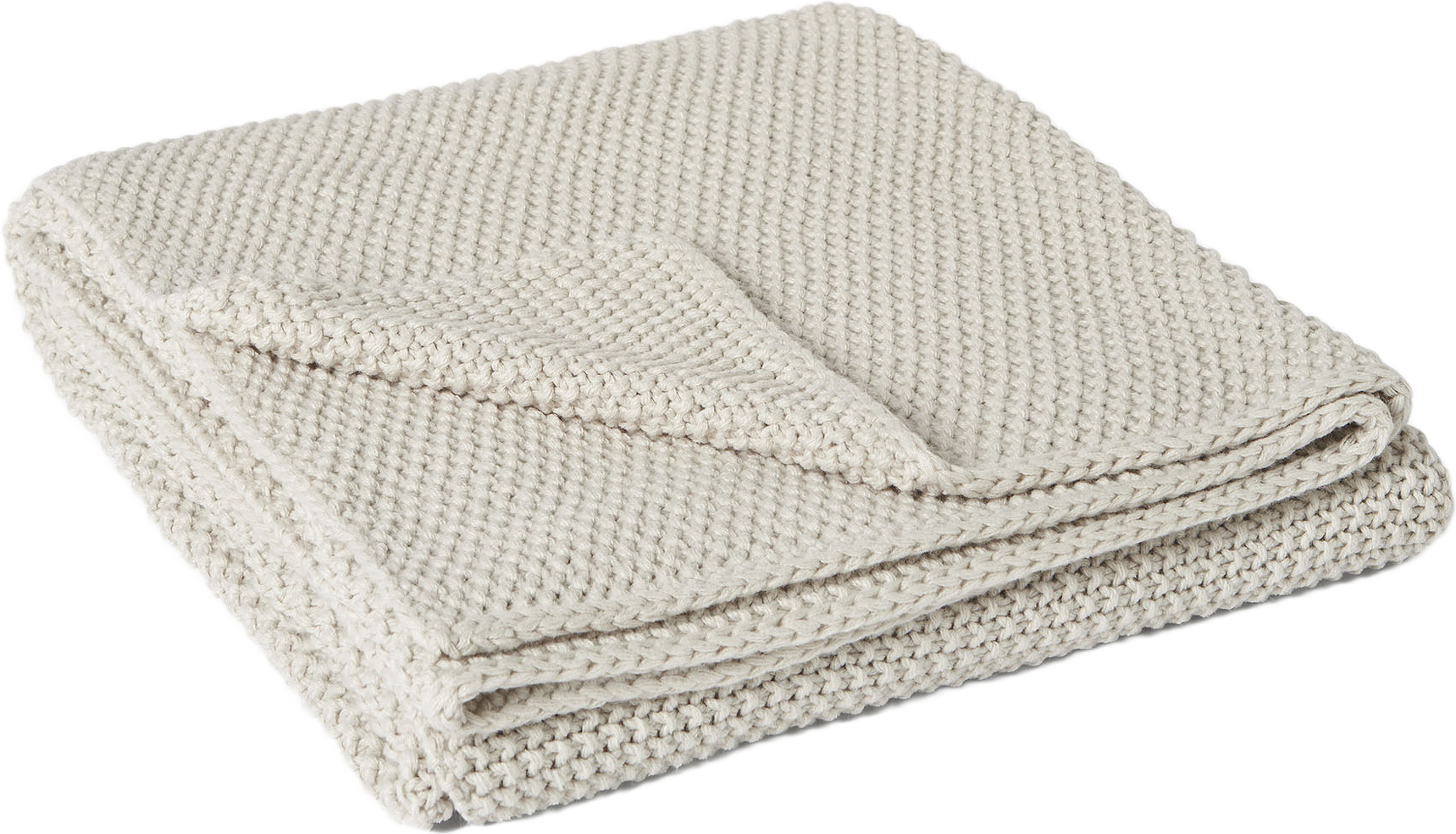 Stickad pläd KNIT 130x170 cm
