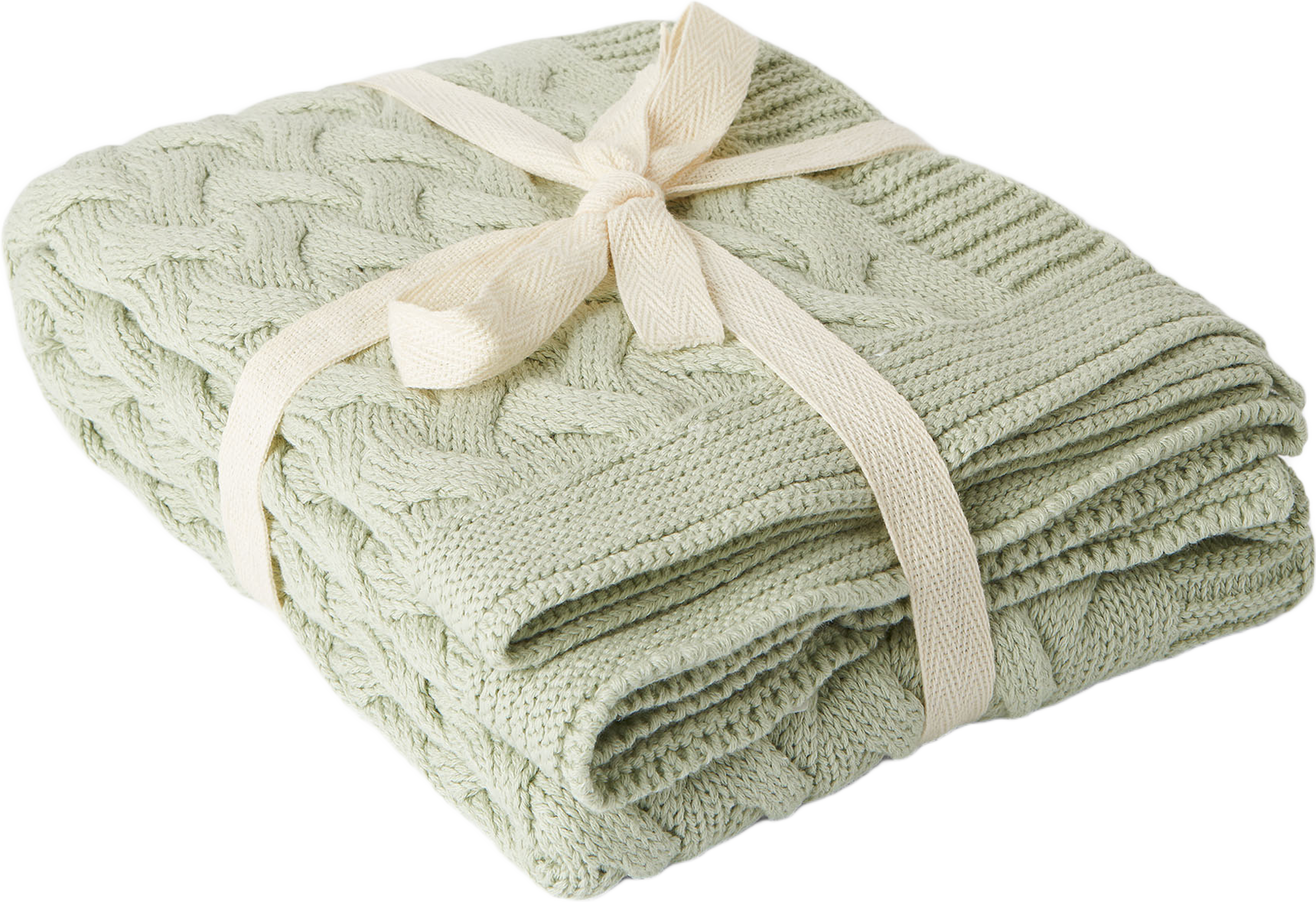 Kabelstickad babyfilt SIGRID