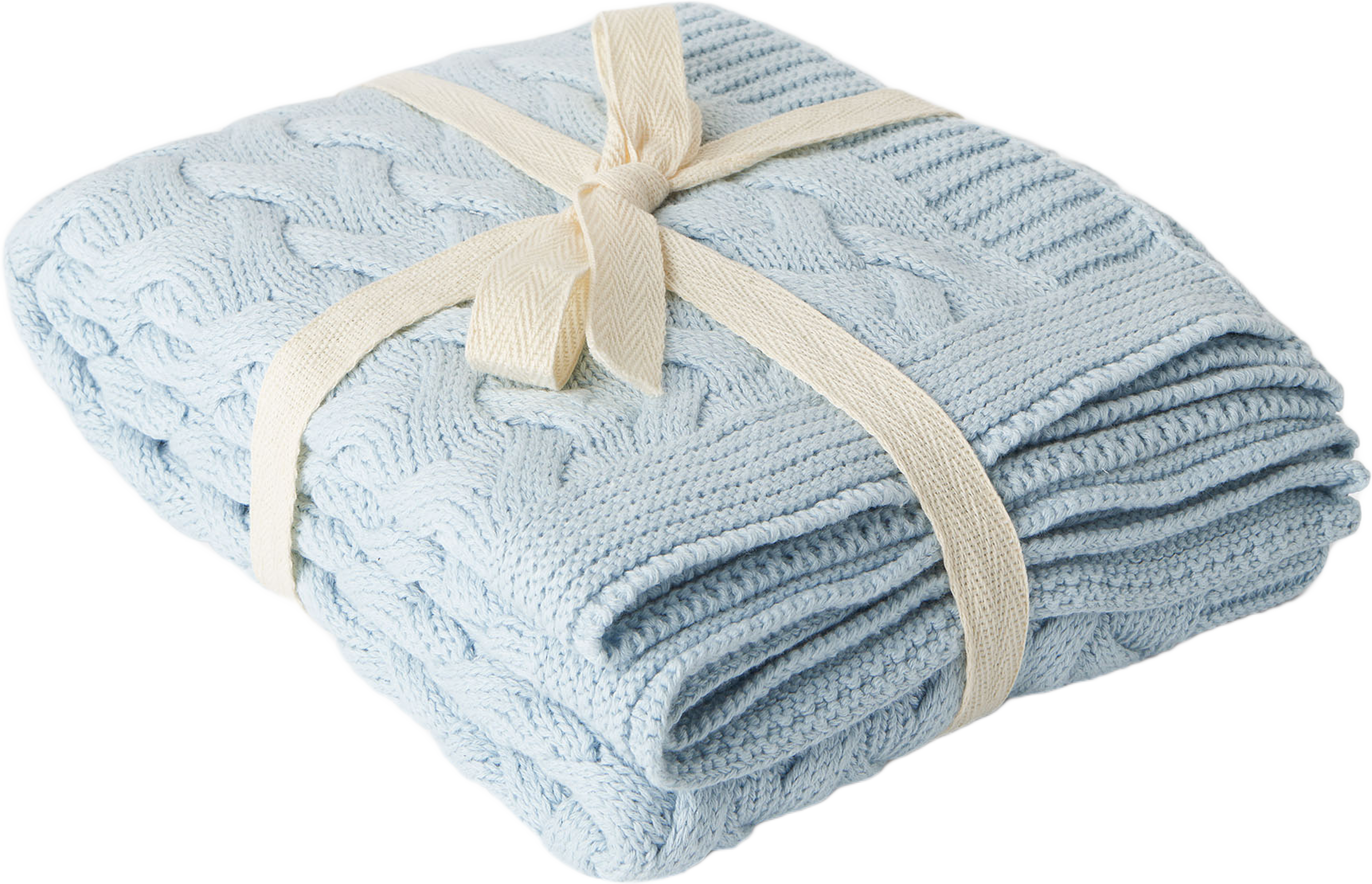 Kabelstickad babyfilt SIGRID