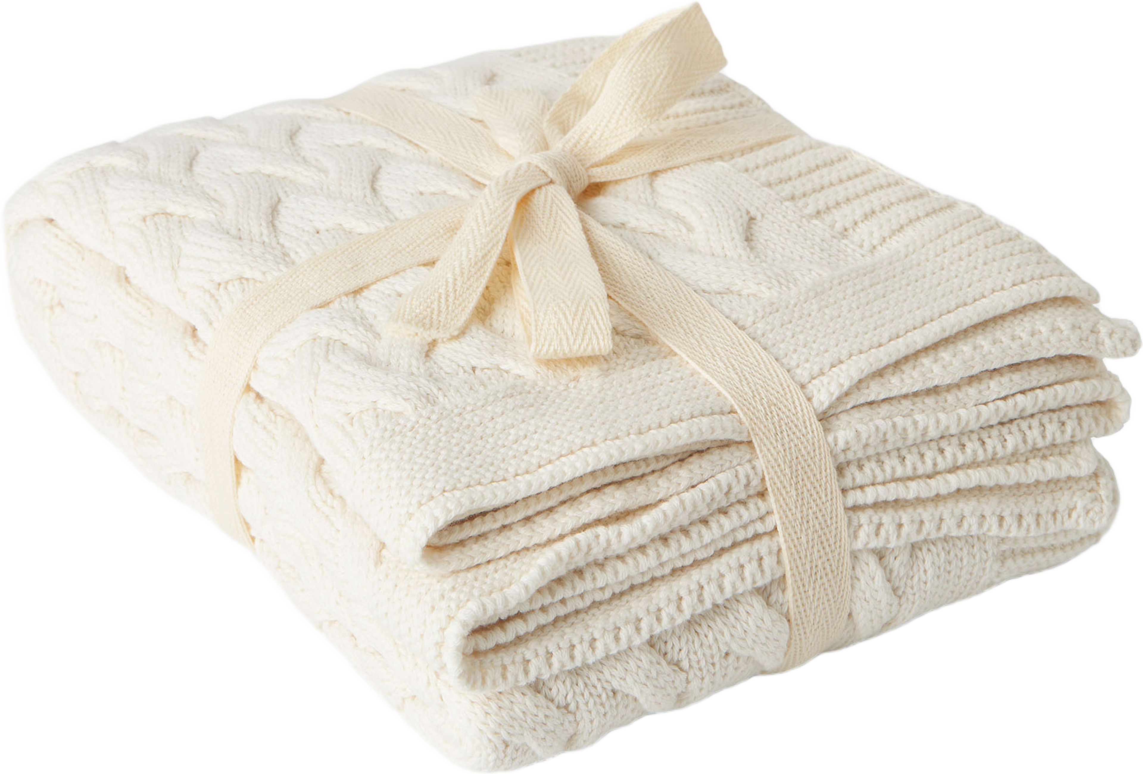 Kabelstickad babyfilt SIGRID