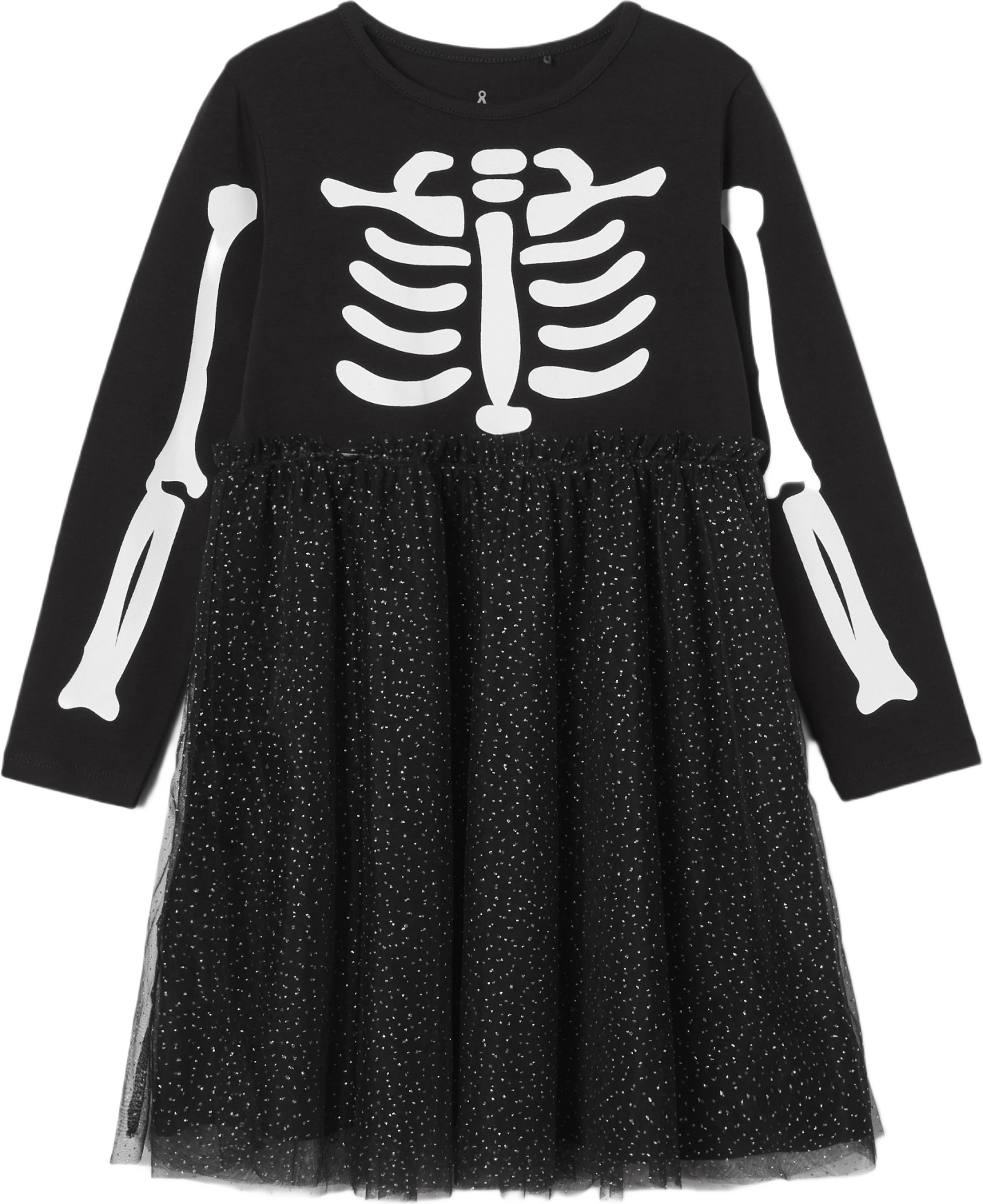Långärmad klänning SKELETON, från Åhléns, i färgen Black. Klicka för att öppna bilden i stort format