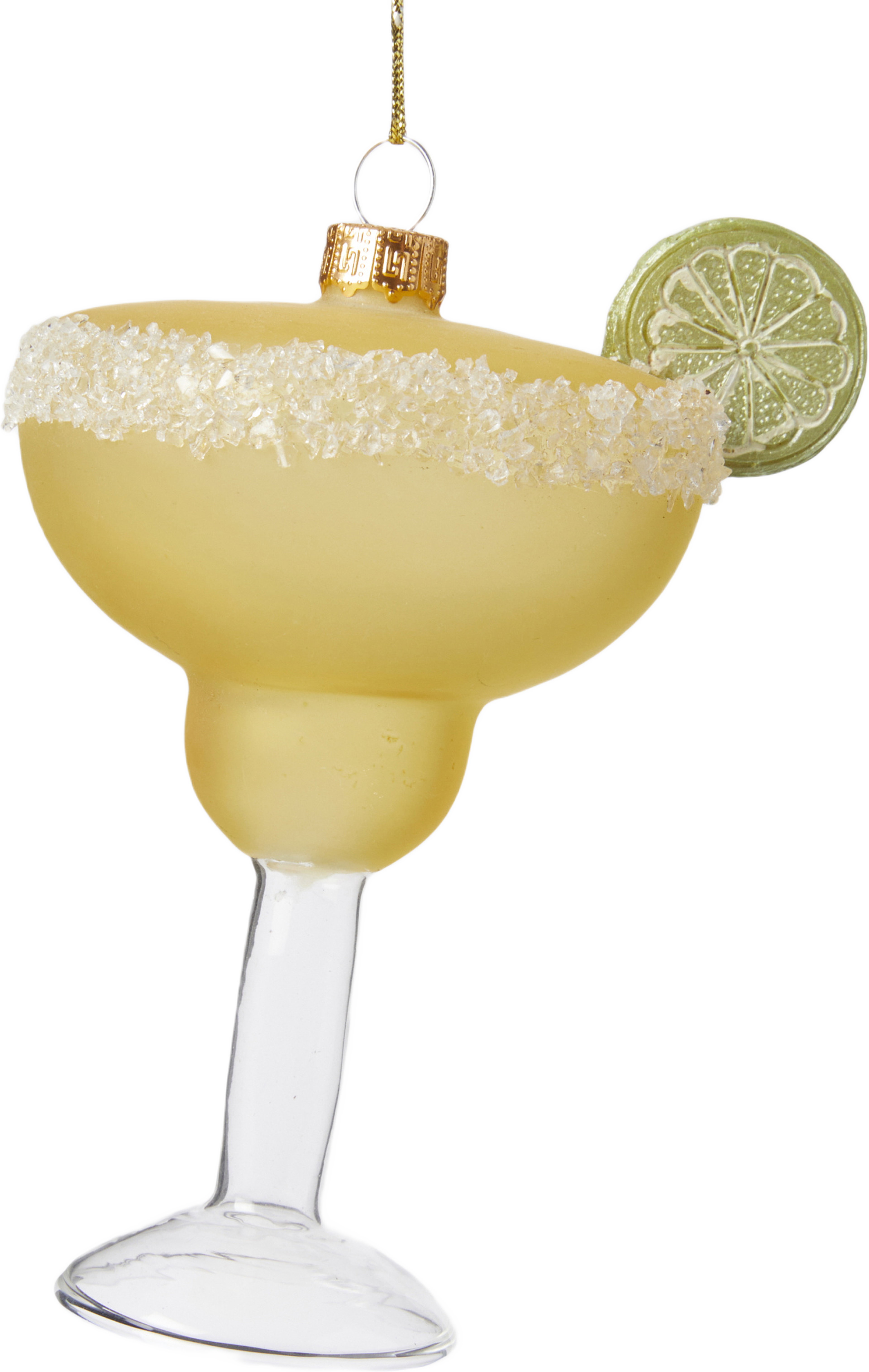Julgranshänge i glas DRINK, från Åhléns Home, i färgen Yellow. Klicka för att öppna bilden i stort format
