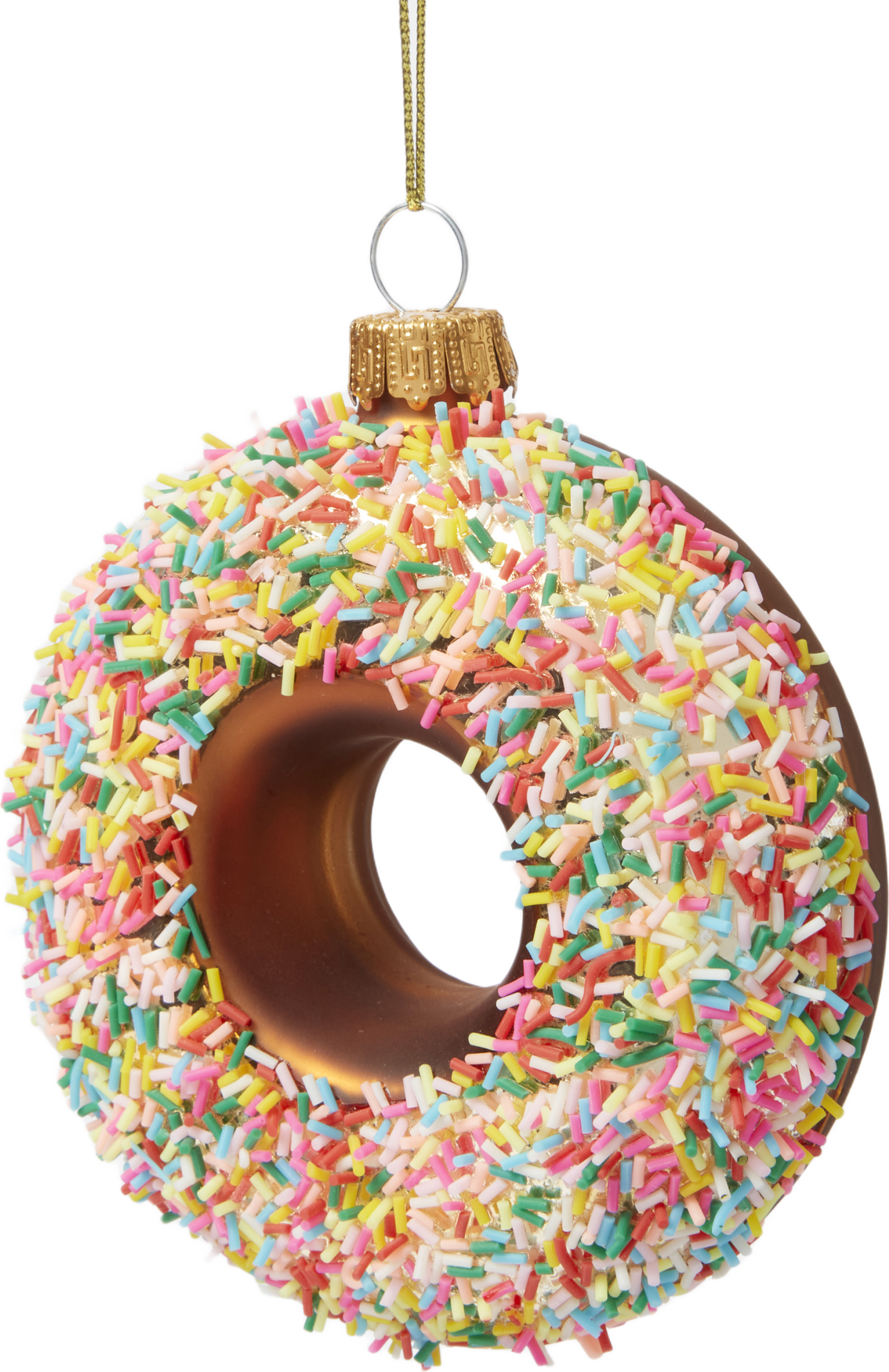 Julgranshänge i glas DONUT SPRINKLES, från Åhléns Home, i färgen Multi. Klicka för att öppna bilden i stort format