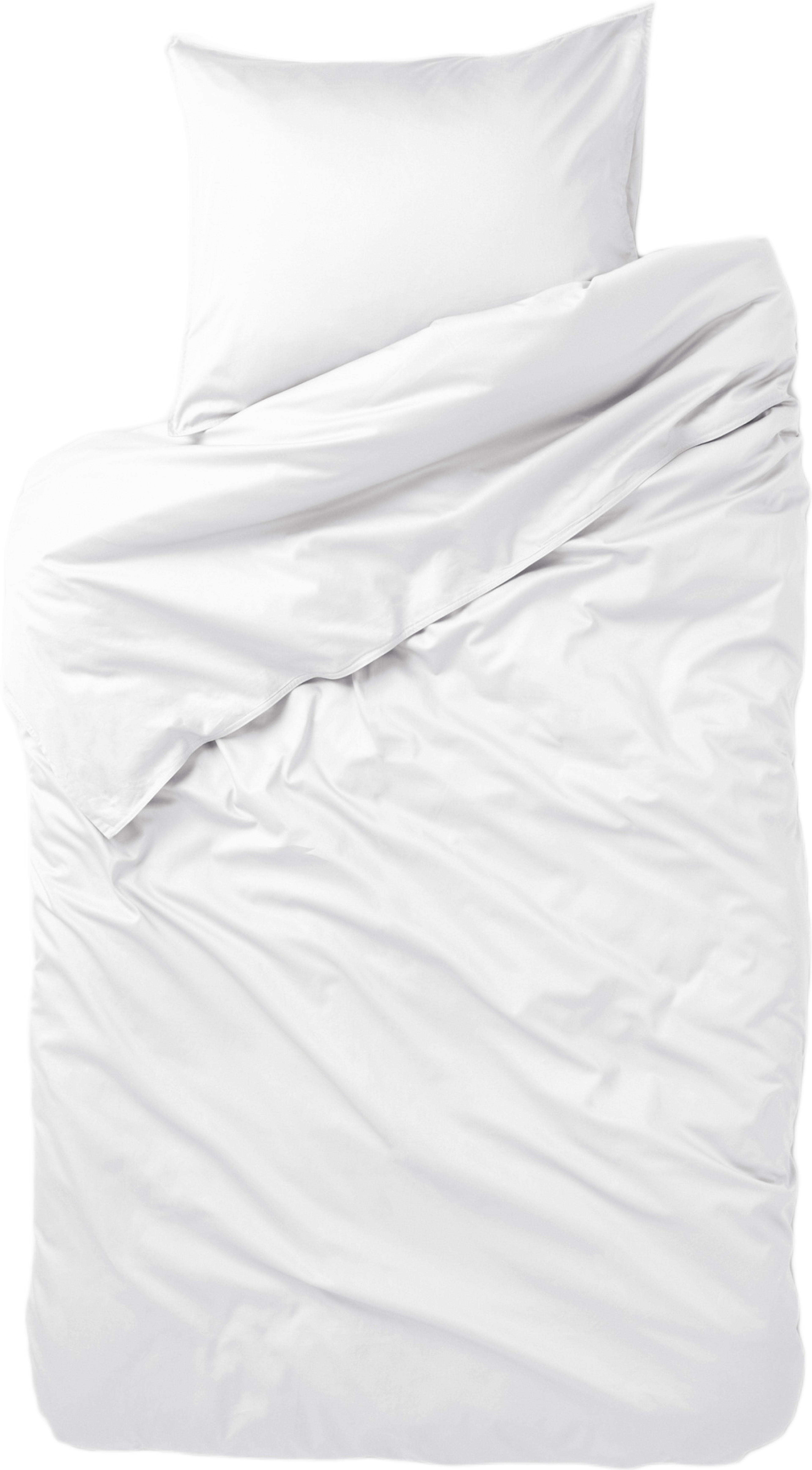 Enfärgat bäddset i satin 150x210 cm