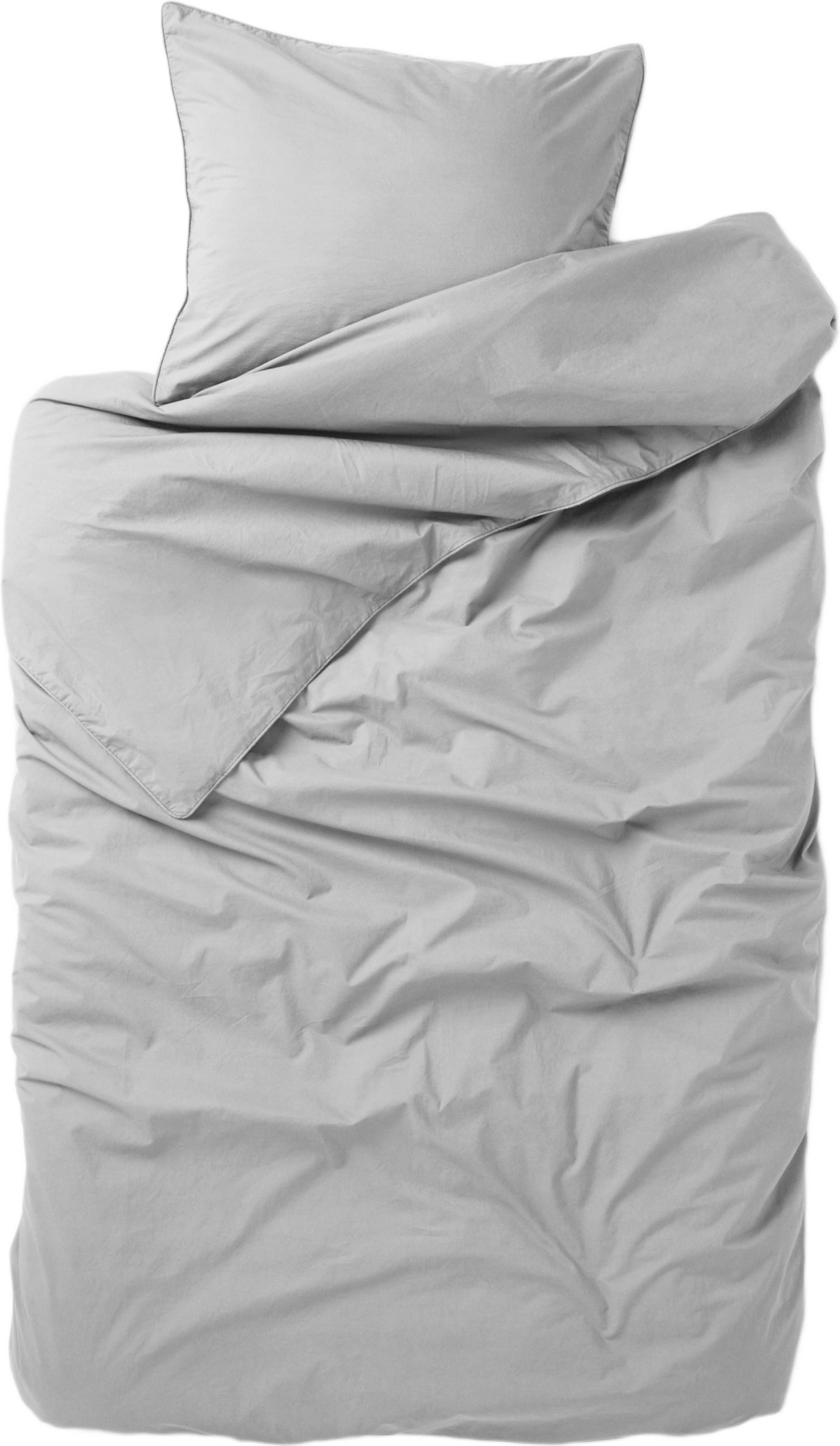 Enfärgat bäddset i percale 150x210 cm