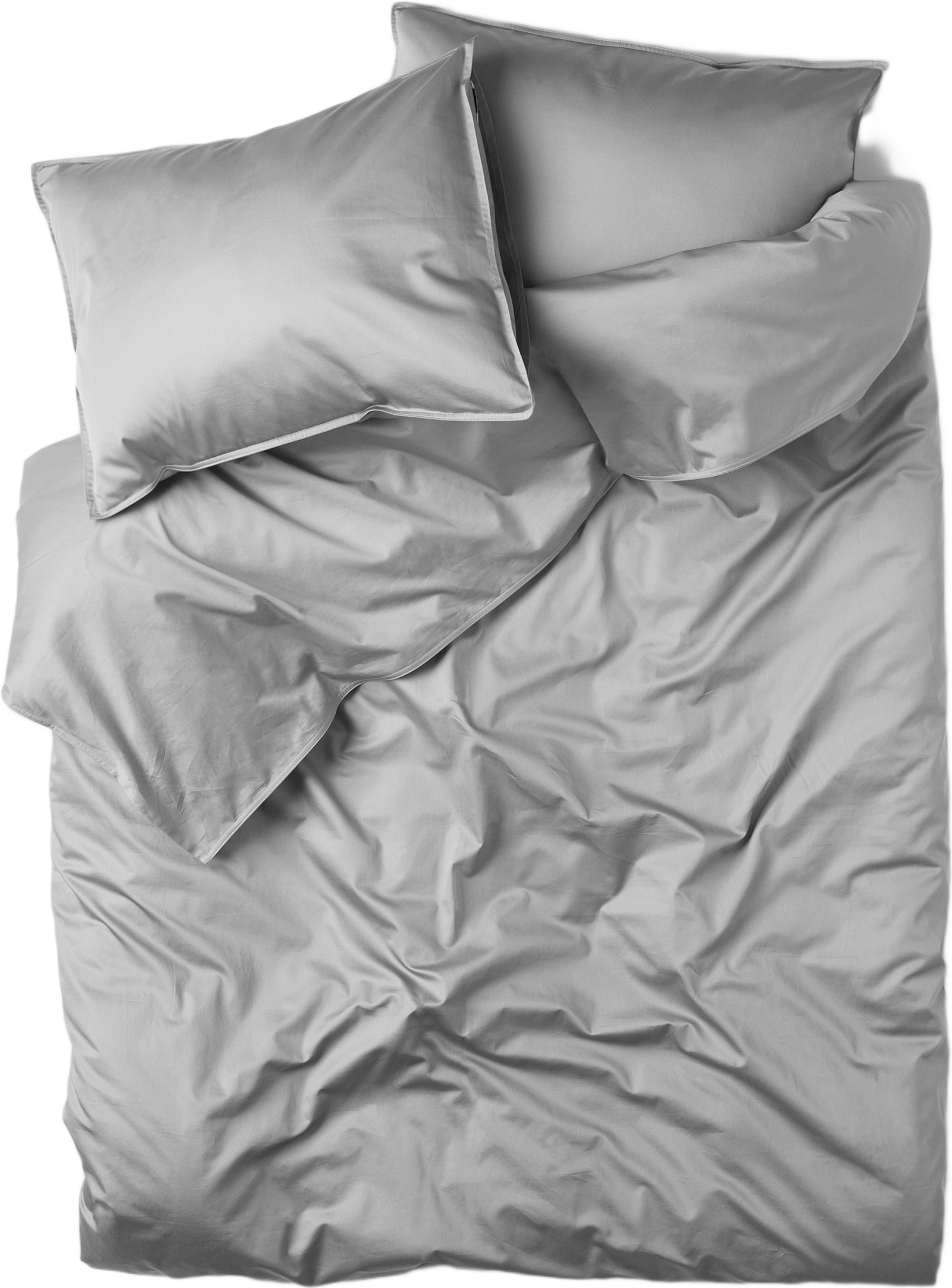 Enfärgat bäddset i satin 220x210 cm