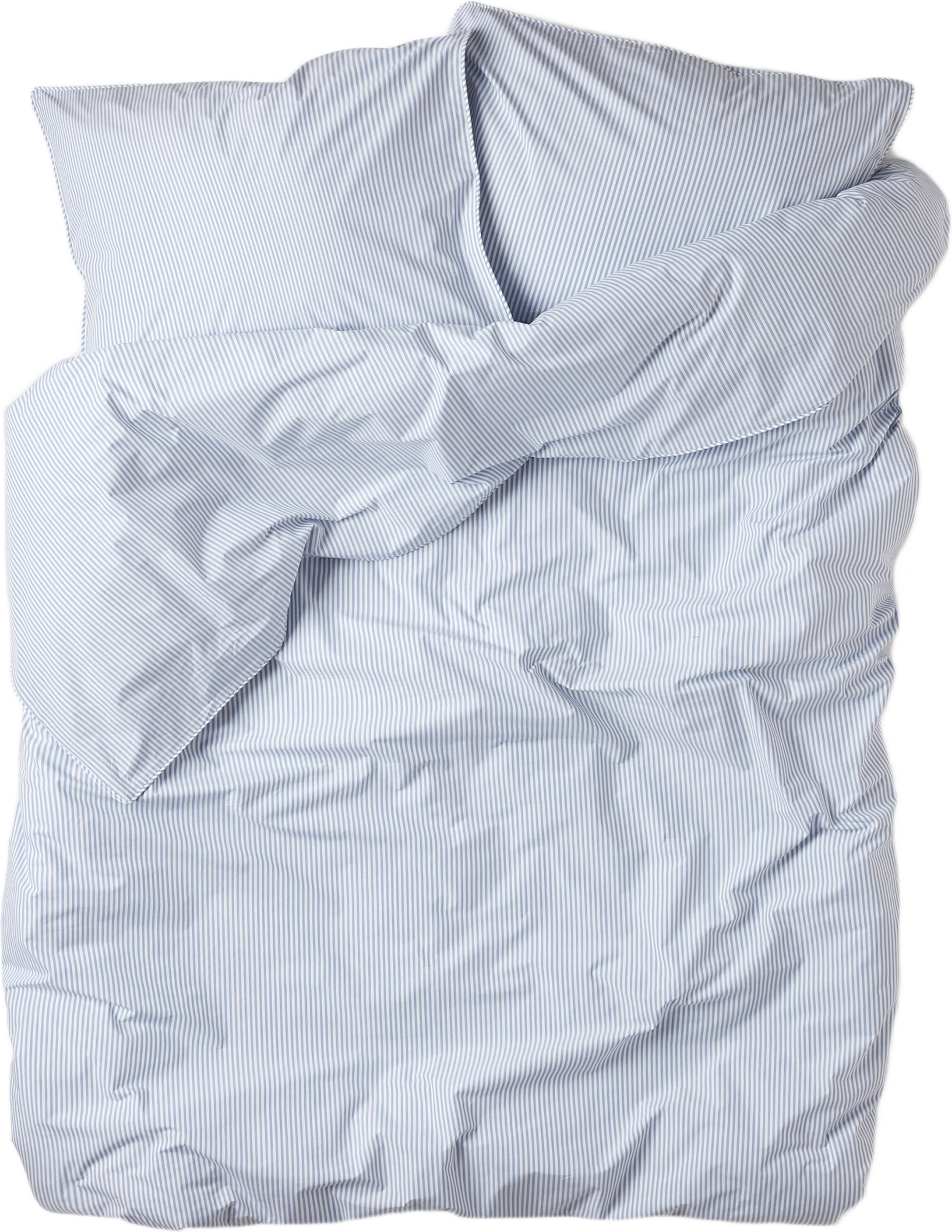 Randigt bäddset i percale 220x210 cm