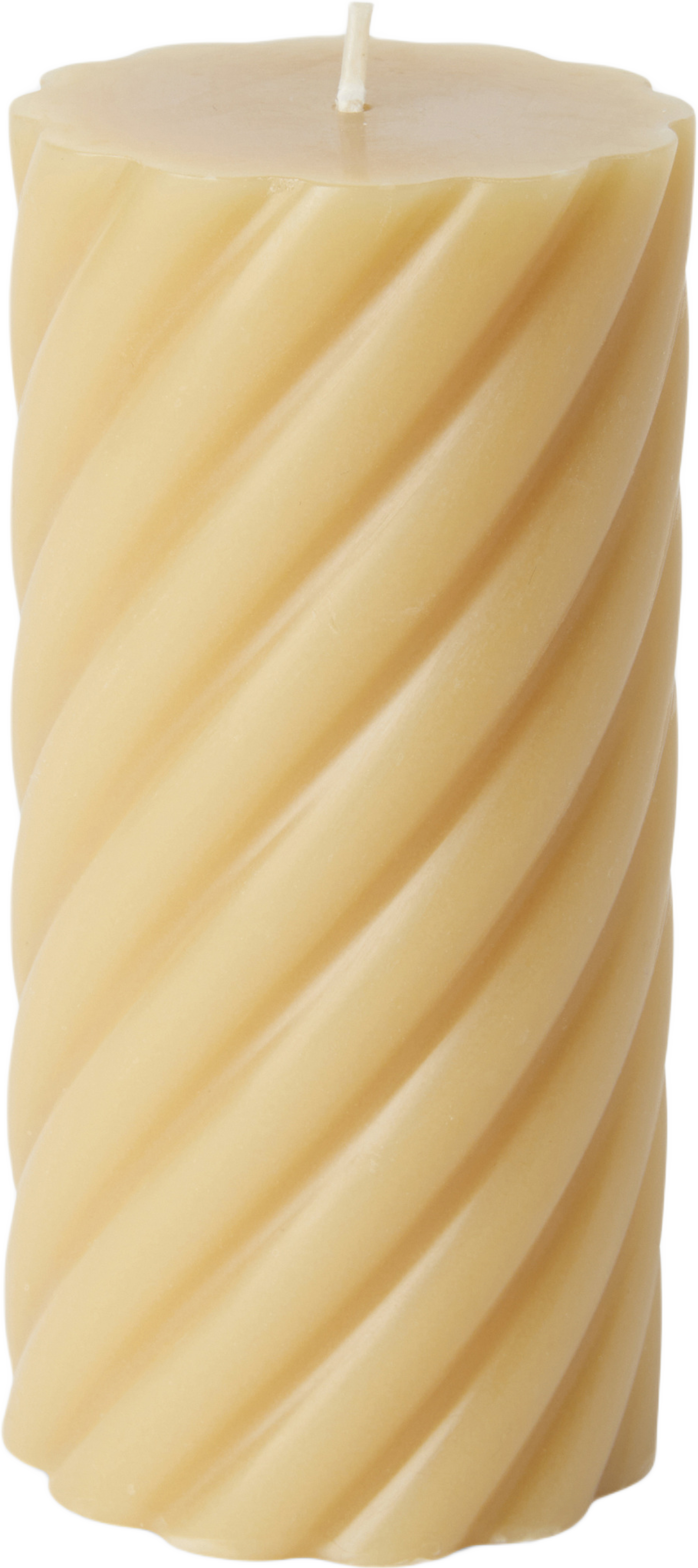 Vridet blockljus 14 cm