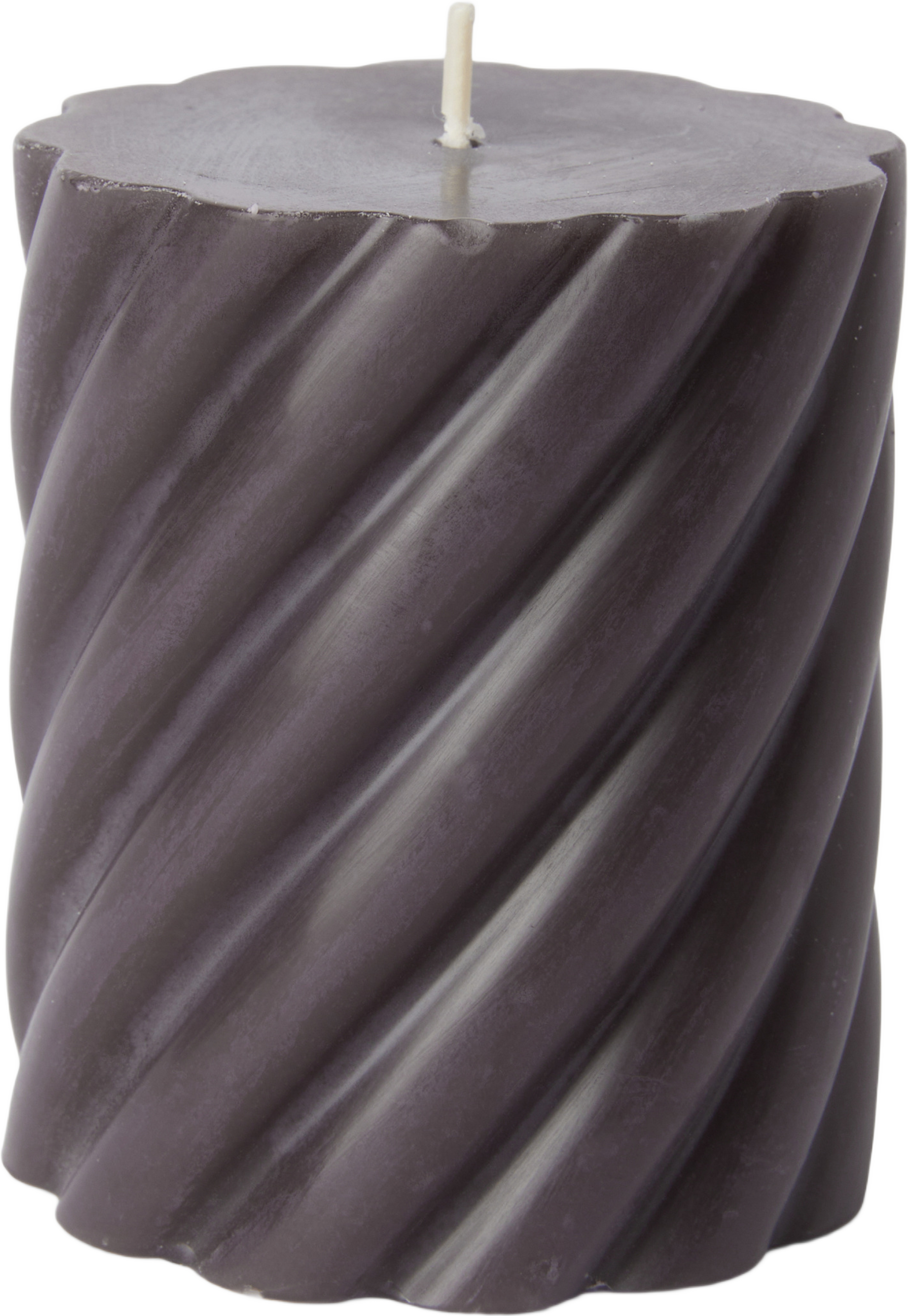Vridet blockljus 8 cm