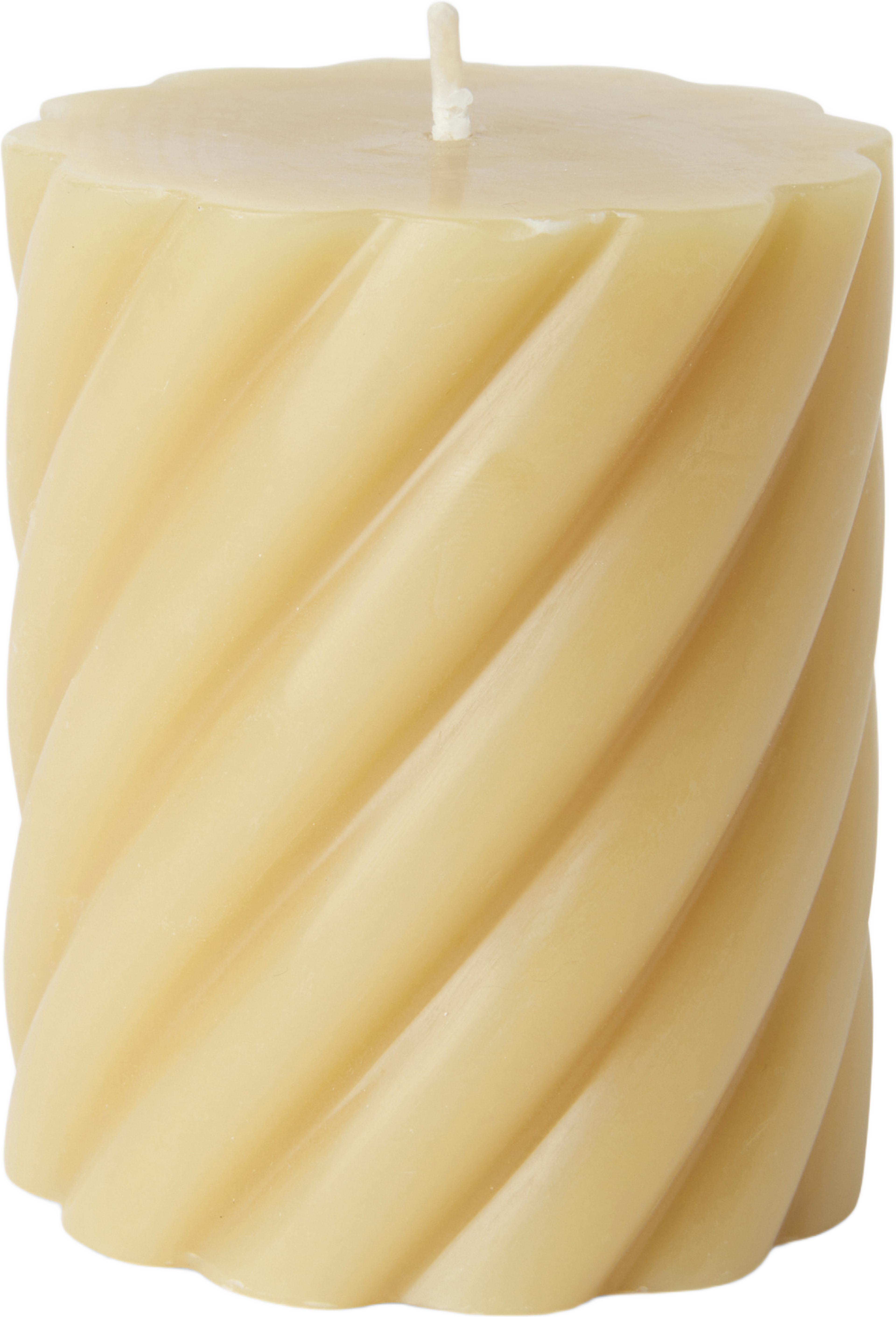 Vridet blockljus 8 cm