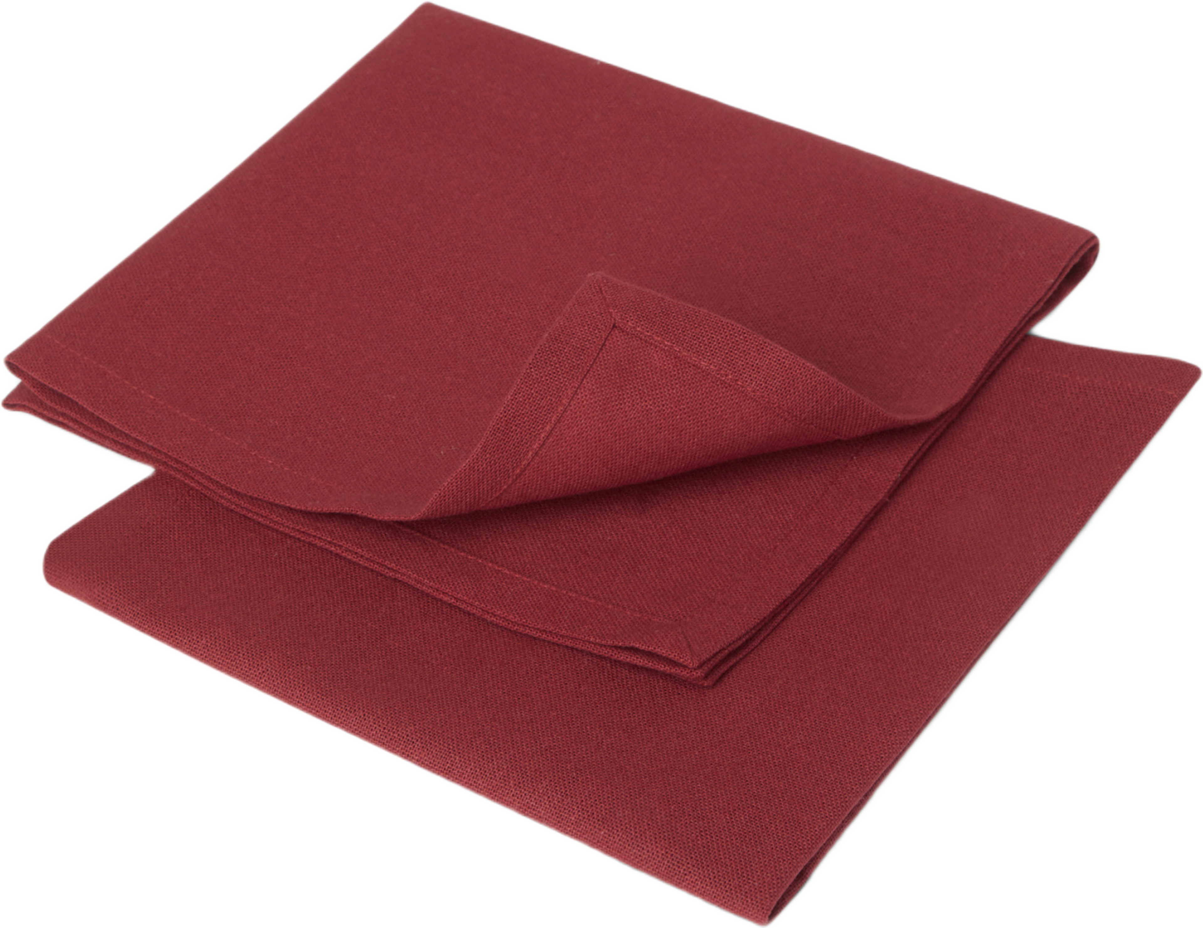 Bomullsservett MIKA, 2-pack, från Åhléns Home, i färgen Red. Klicka för att öppna bilden i stort format