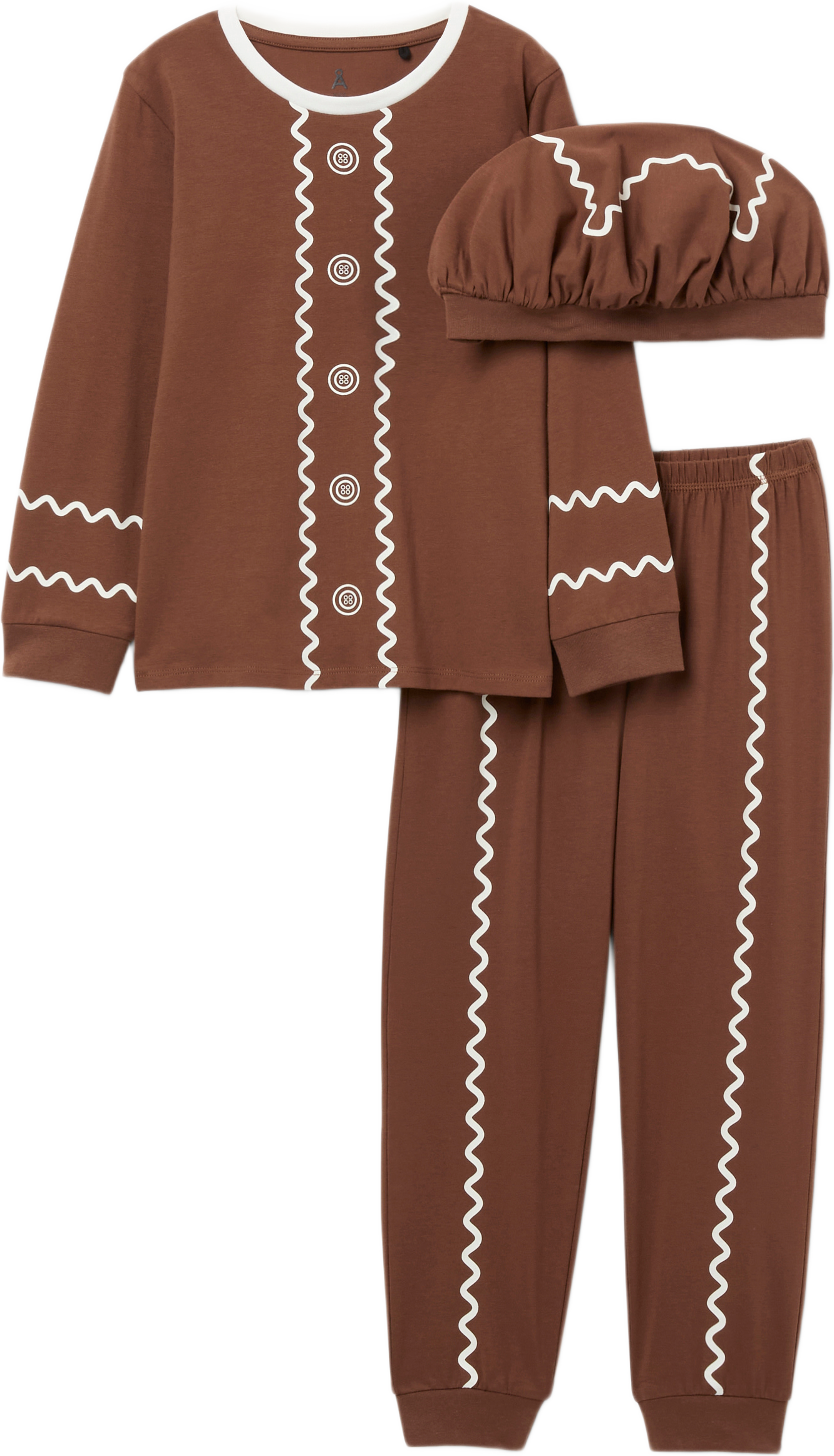Pepparkaksdräkt 3 delar, från Å KIDS, i färgen Brown. Klicka för att öppna bilden i stort format