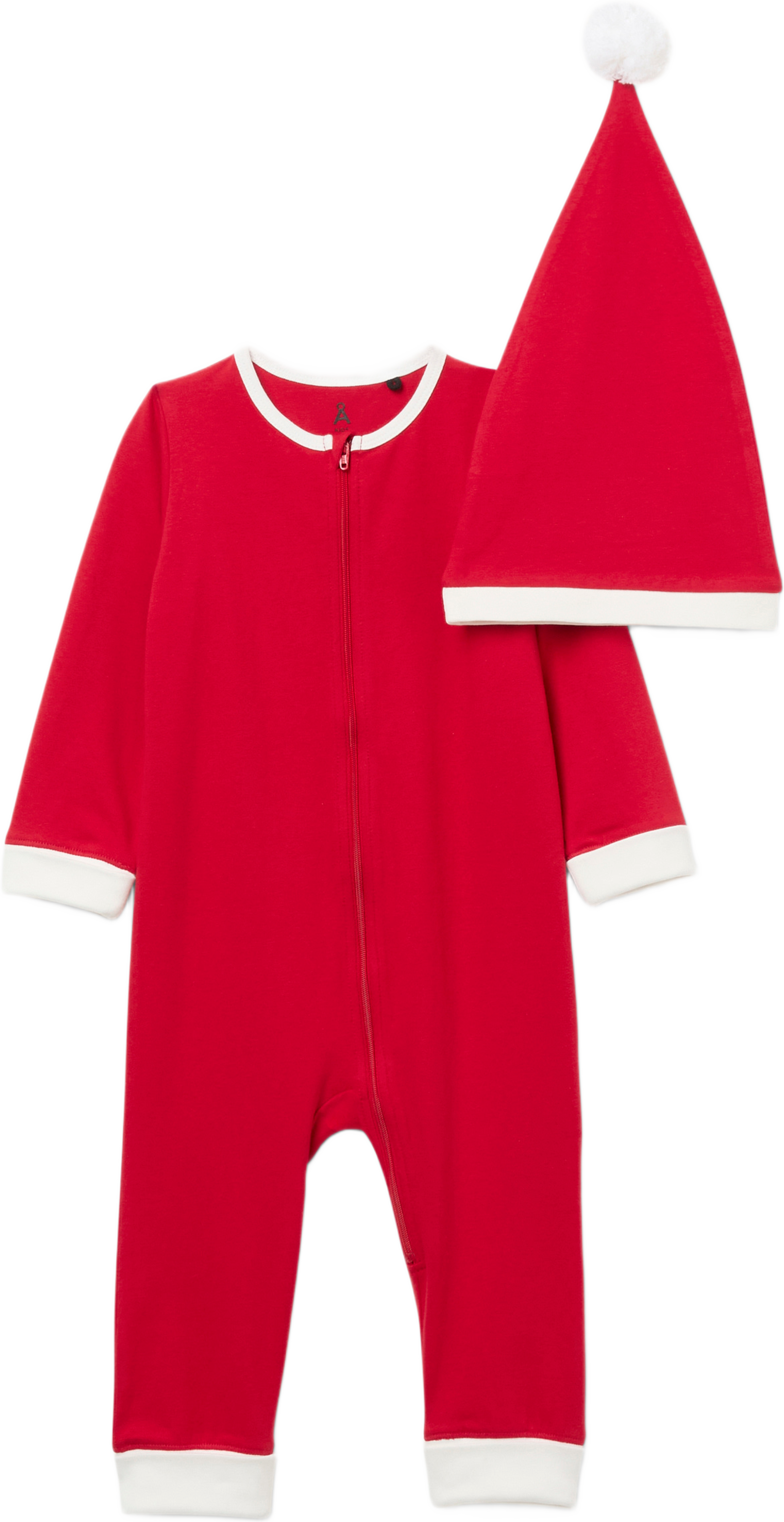 Tomtedräkt och luva, från Å KIDS, i färgen Red. Klicka för att öppna bilden i stort format